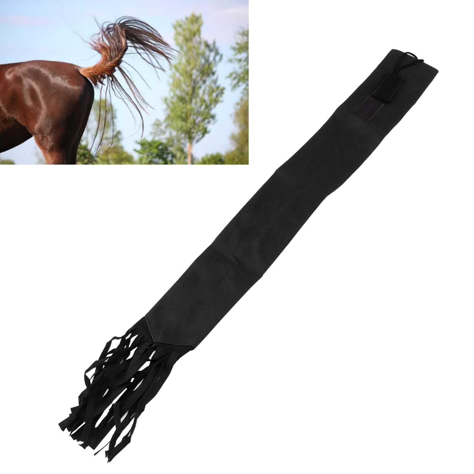 Horse Tail Protection Bag Non Woven Fabric Horsetail Guard with Fringe Hook view 12