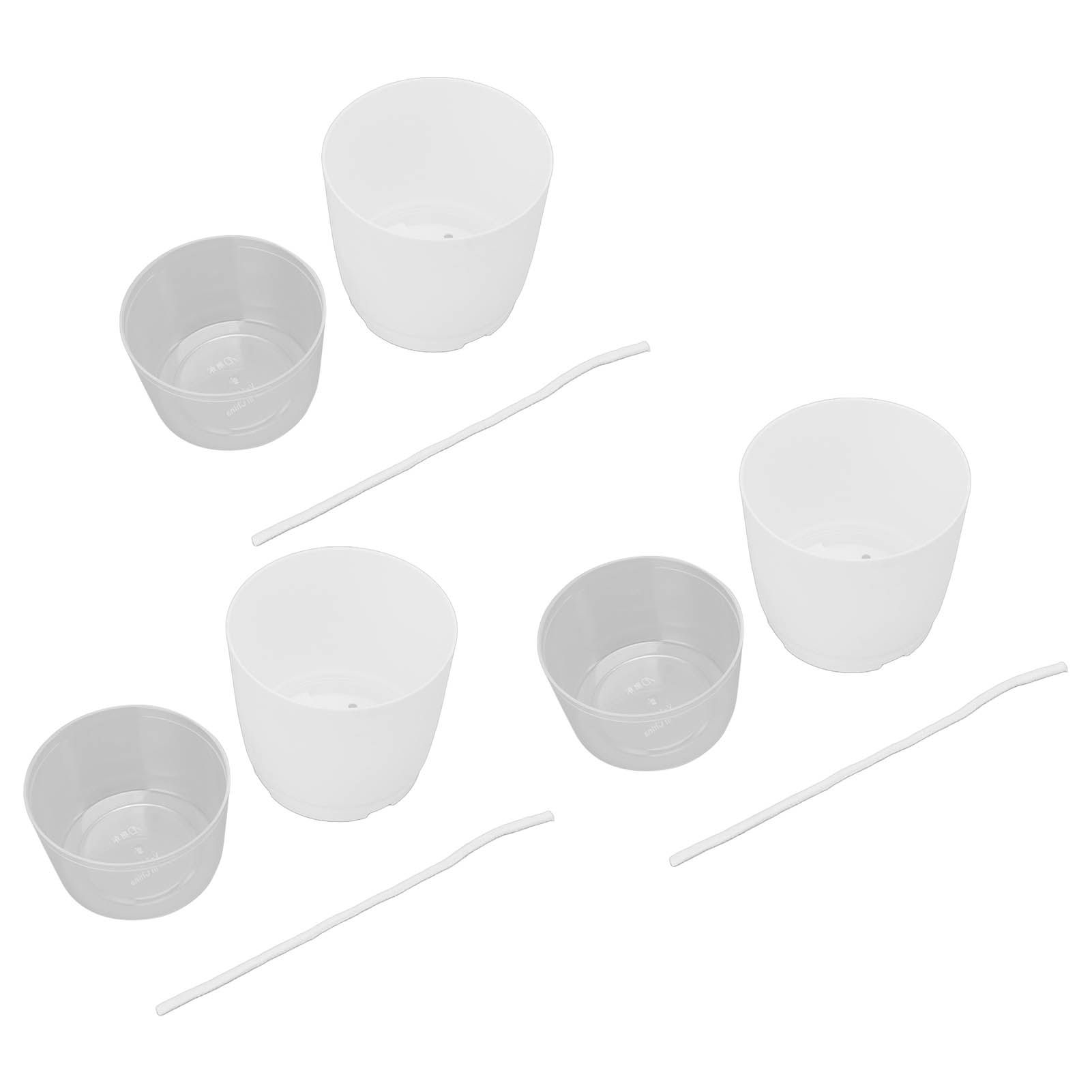 3PCS Self Watering Planter Pots Double Layer Green Plant Flower Pot for Garden view 3