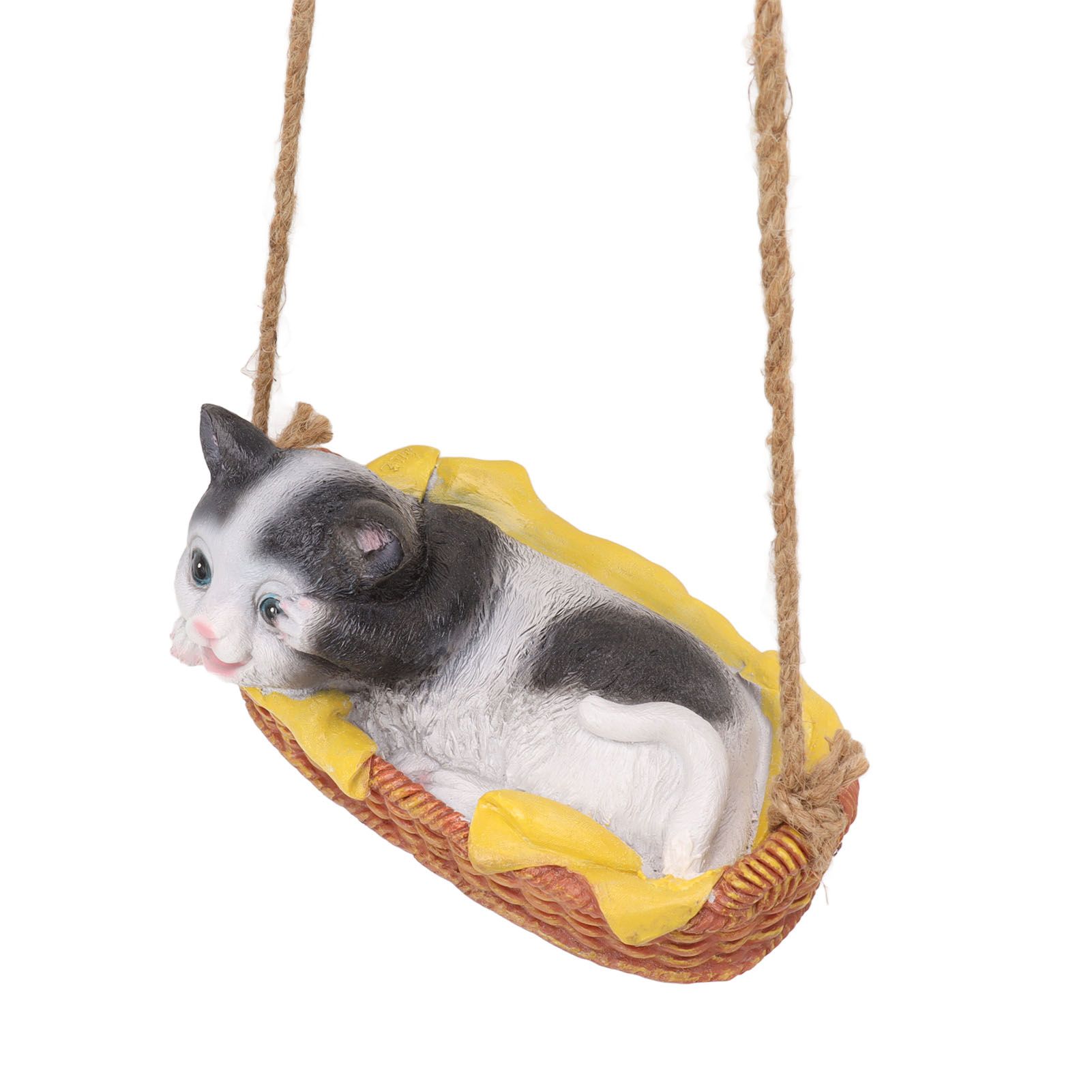 Cat Figurine Resin Kitten Statue Hanging Ornament Home Decoration for Outdoor view 3