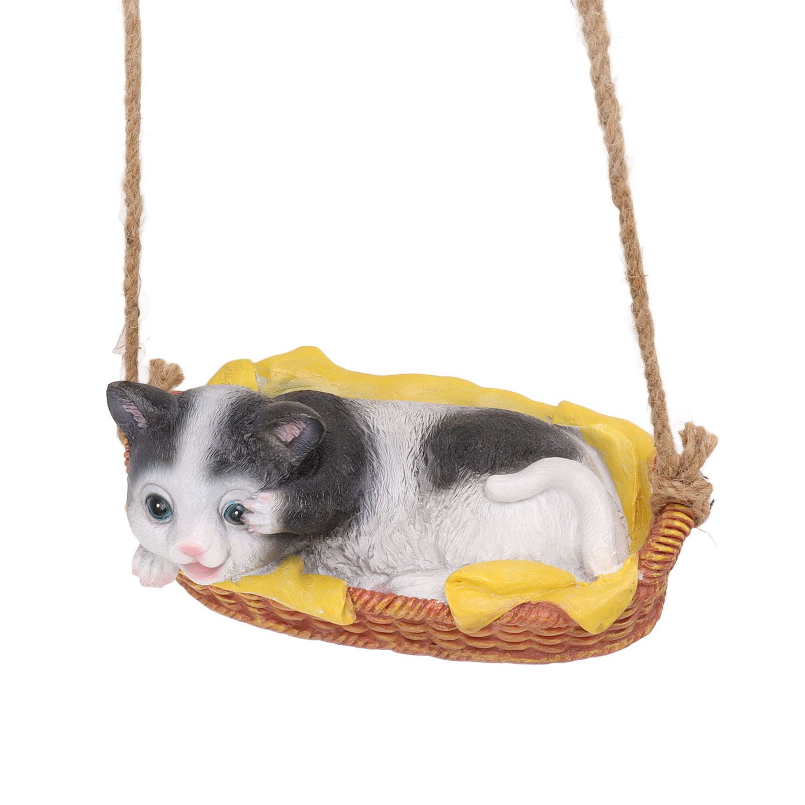 Cat Figurine Resin Kitten Statue Hanging Ornament Home Decoration for Outdoor view 4