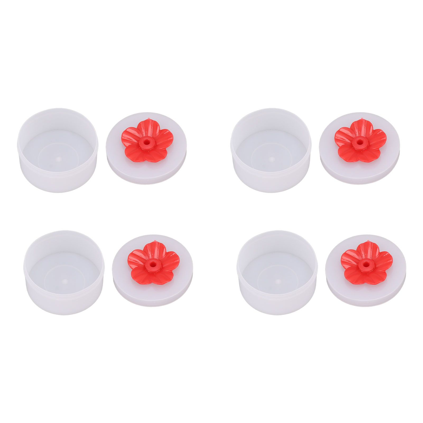 4pcs Hummingbird Feeder Flower Shaped Handheld Bird Feeder Wild Bird Feeding view 2