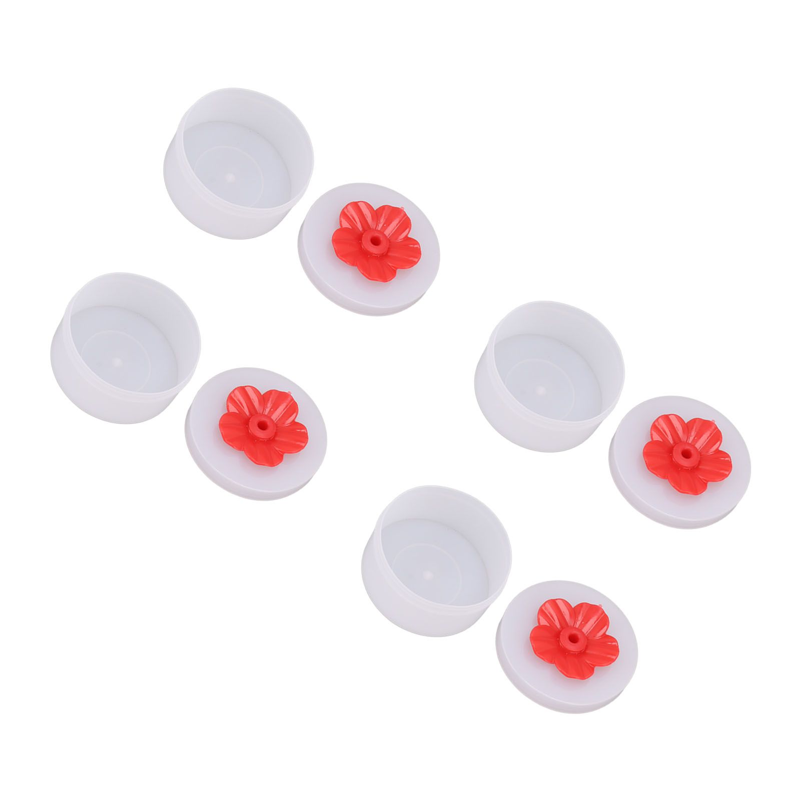 4pcs Hummingbird Feeder Flower Shaped Handheld Bird Feeder Wild Bird Feeding view 3