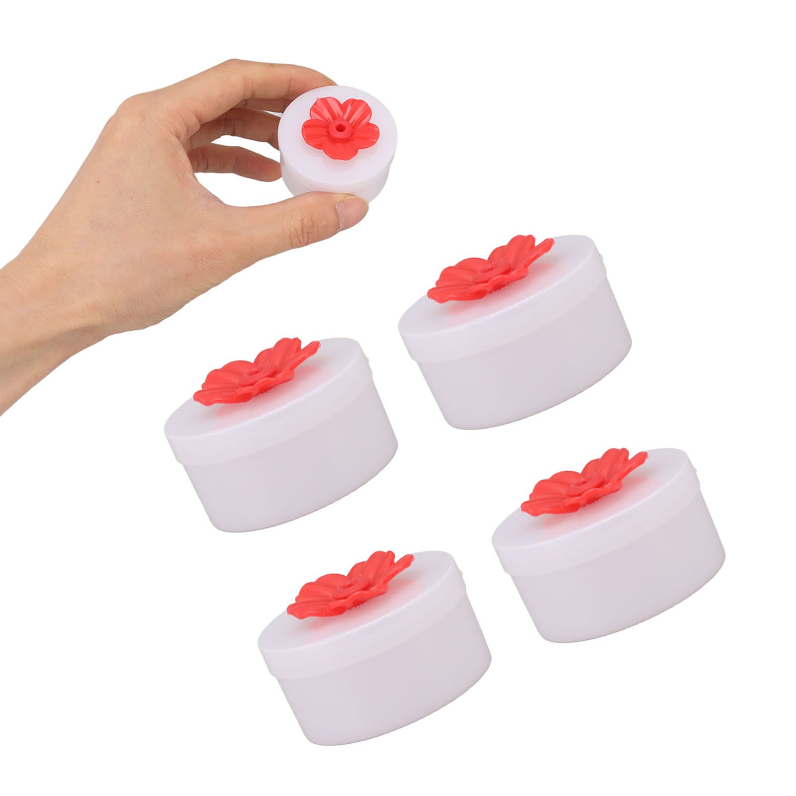 4pcs Hummingbird Feeder Flower Shaped Handheld Bird Feeder Wild Bird Feeding view 10