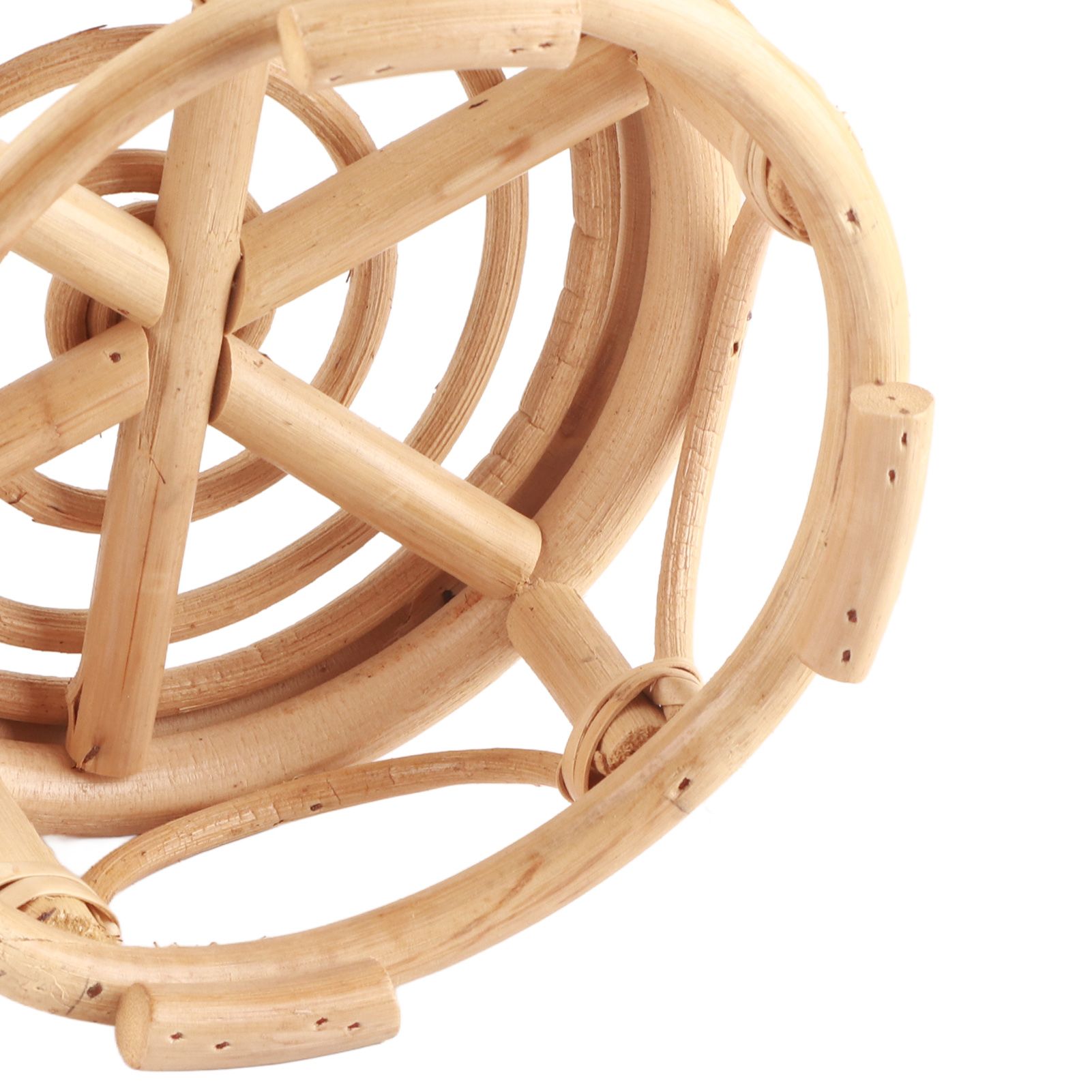 Rattan Indoor Plant Stand Round Shape Natural Plant Rack Handmade Rattan view 13
