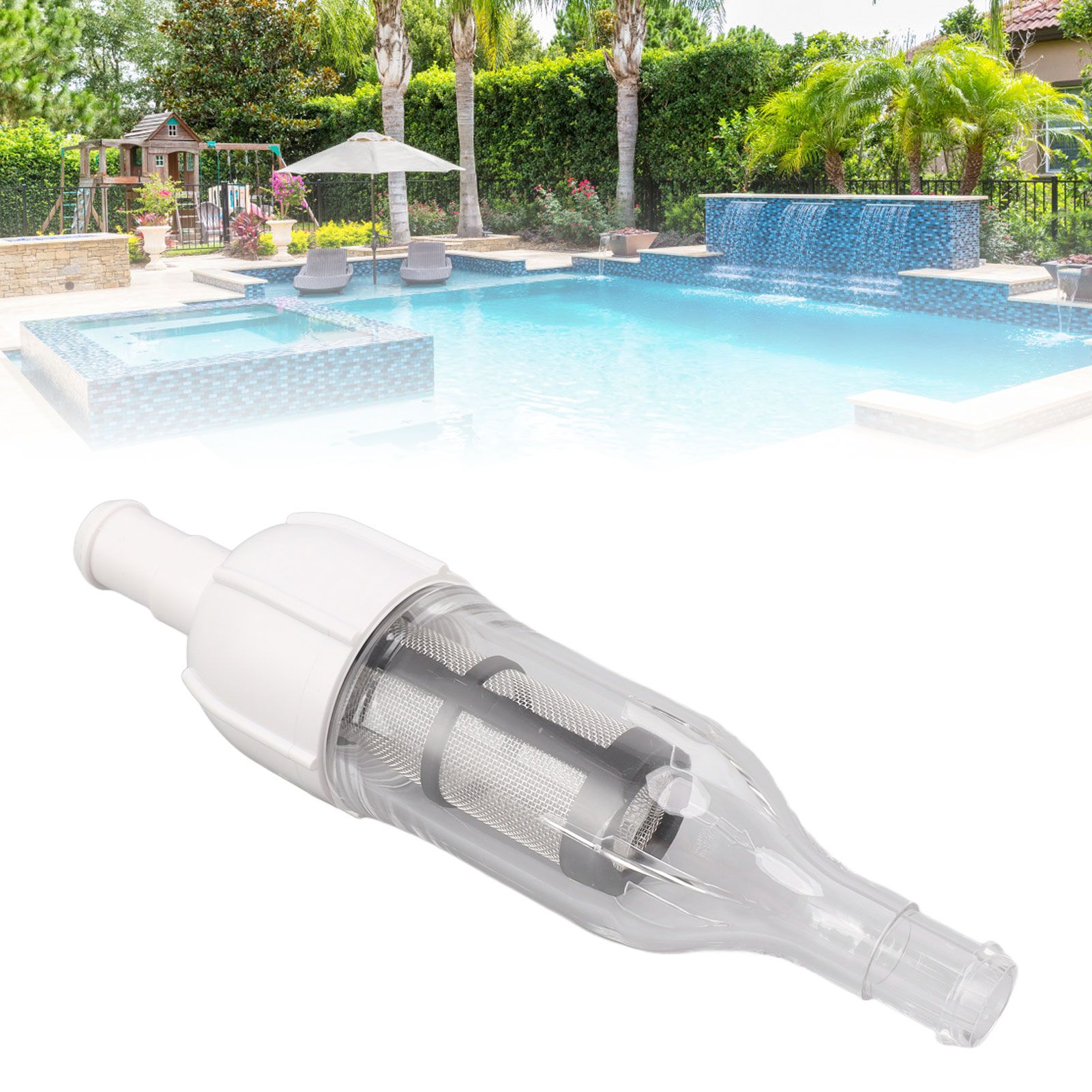 48 080 In Line Filter Assembly with D15 Pool Cleaner Hose Nut Pool Cleaner view 11