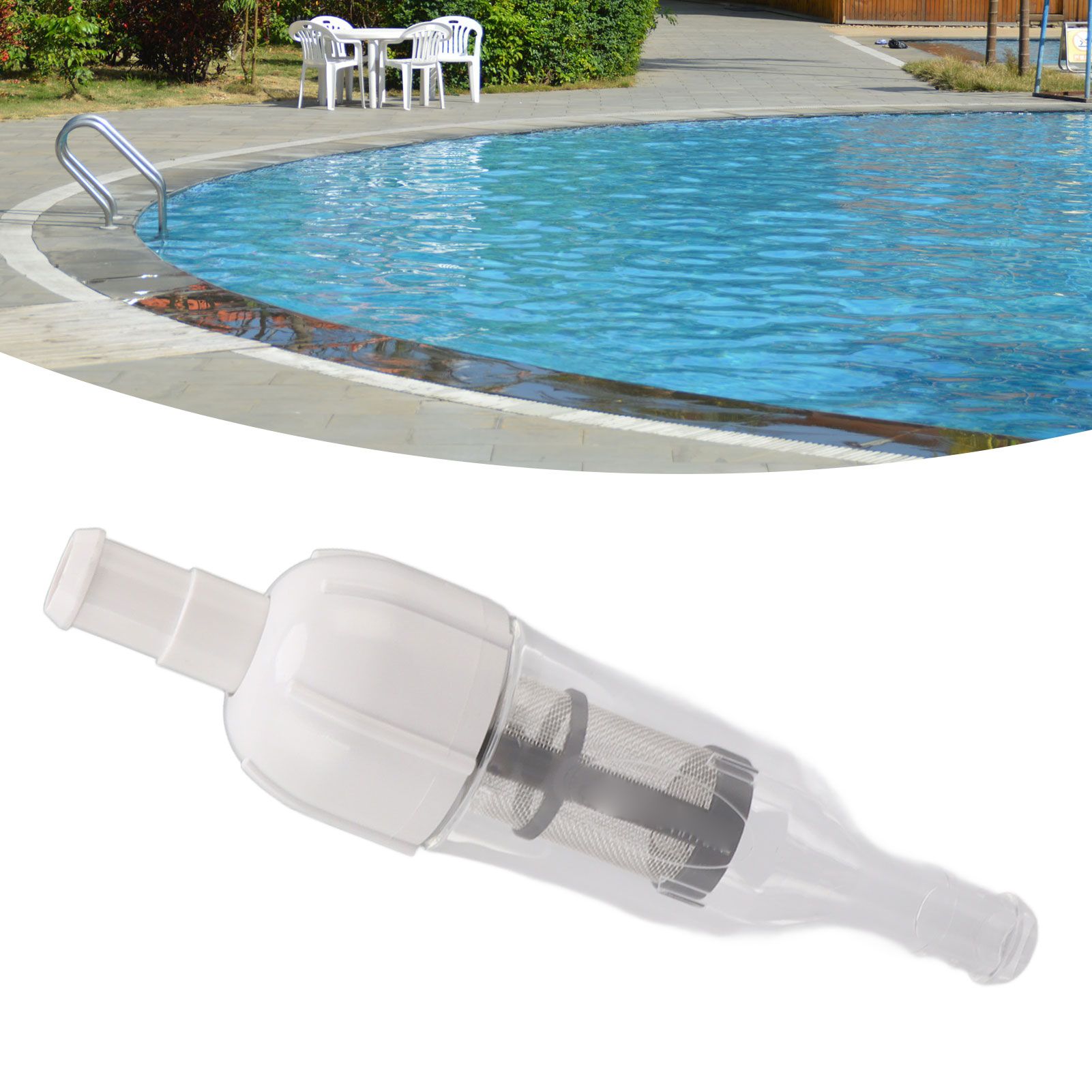 48 080 In Line Filter Assembly with D15 Pool Cleaner Hose Nut Pool Cleaner view 12