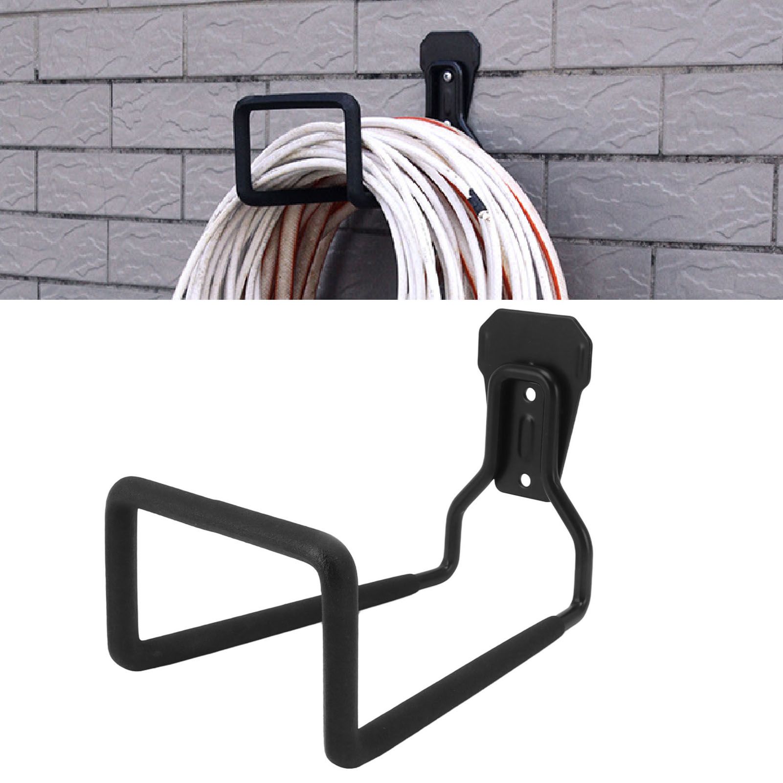 Water Hose Holder Universal Heavy Duty Rust Resistant Metal Garage Wall Hooks view 12