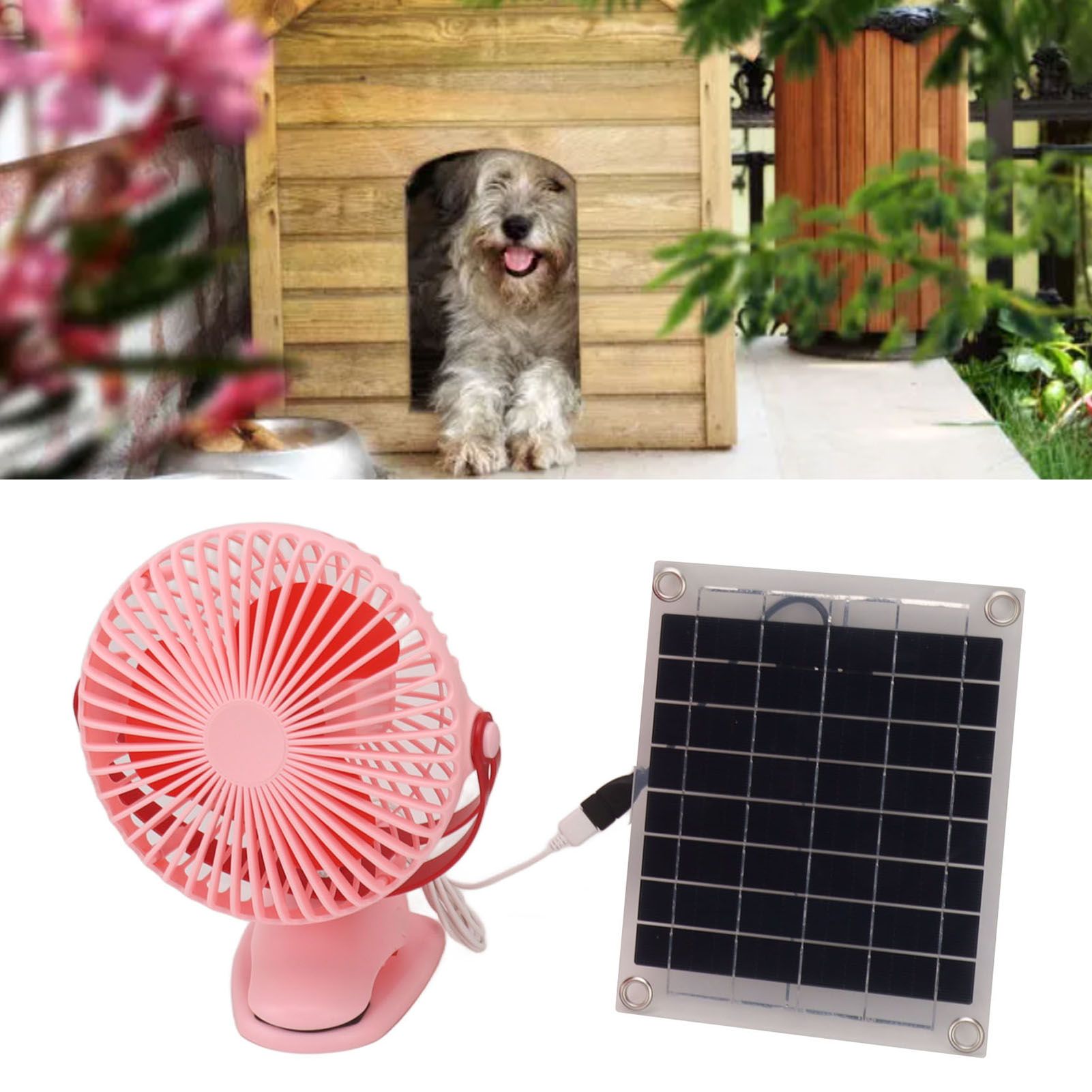 10W Monocrystalline Silicon Solar Ventilator Brushless Double Sided Rotation view 12