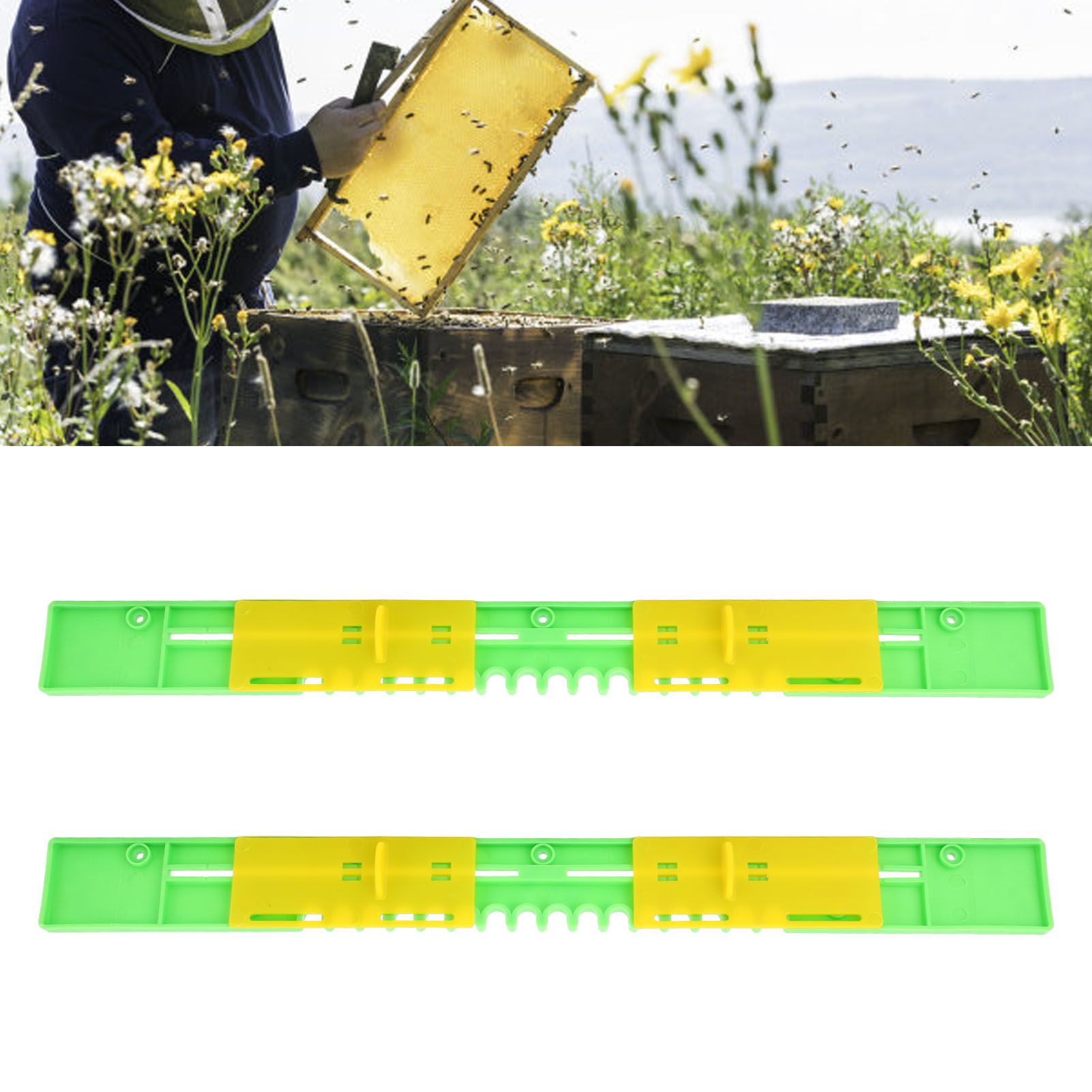 2PCS Bee Door Sliding Guards Beehive Entrance Reducer Beekeeping Gate Anti view 11