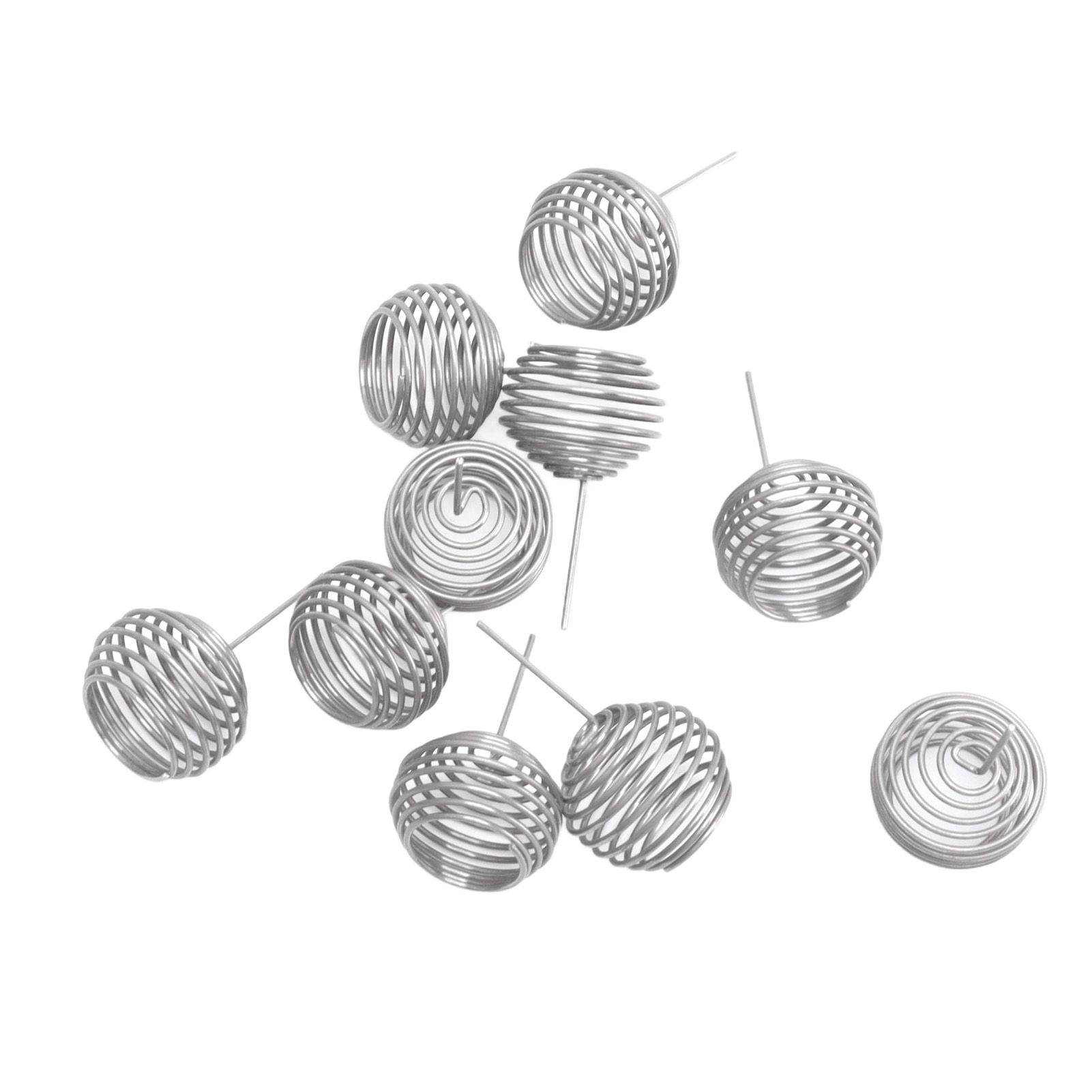 100pcs Fertilizer Mesh Basket Stainless Steel Garden Nutrition Cups Small Size view 2