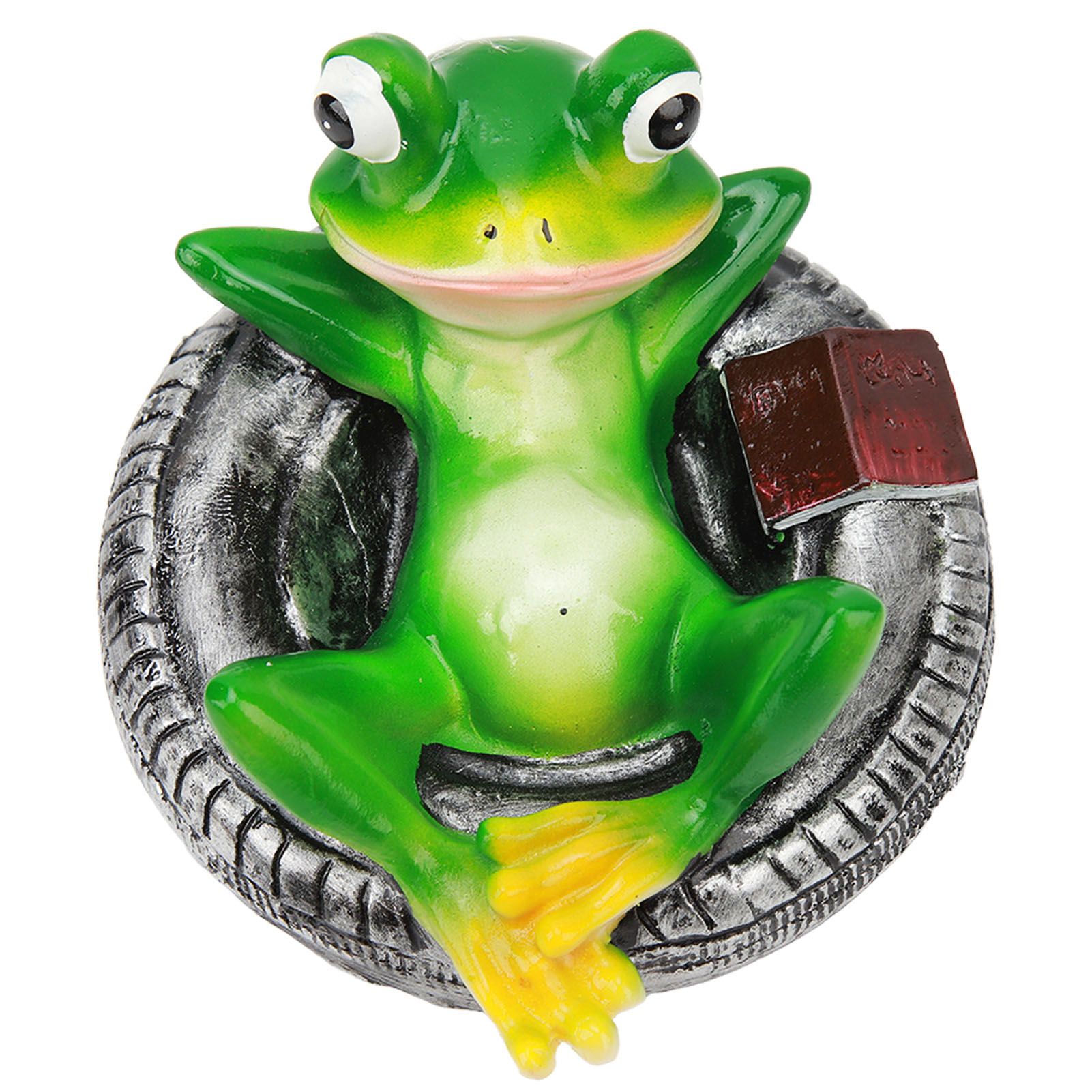 Frog Pond Ornaments Resin Colorfast Easy Float Water Floating Frog Garden view 2