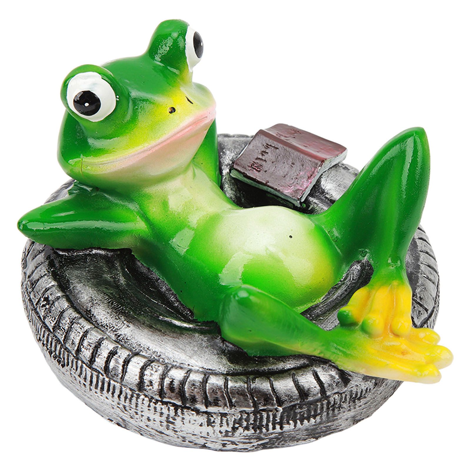 Frog Pond Ornaments Resin Colorfast Easy Float Water Floating Frog Garden view 3