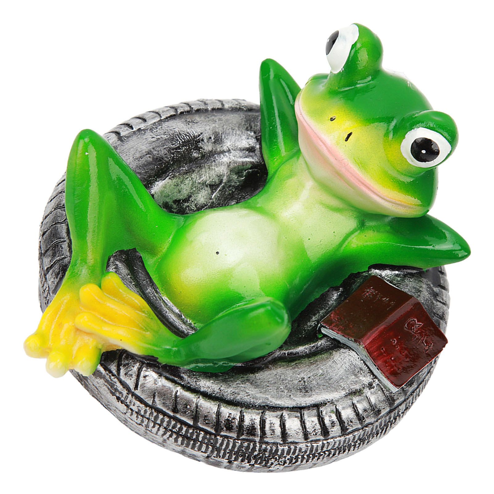 Frog Pond Ornaments Resin Colorfast Easy Float Water Floating Frog Garden view 4