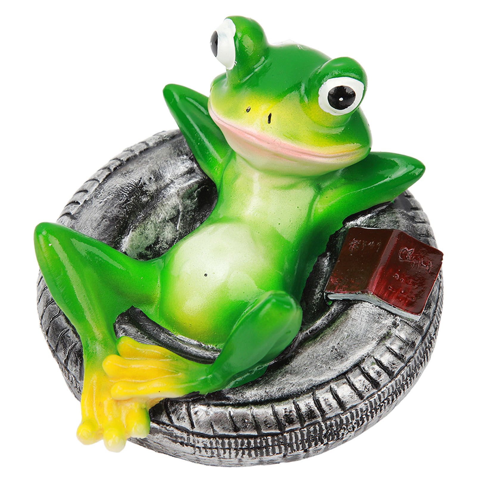 Frog Pond Ornaments Resin Colorfast Easy Float Water Floating Frog Garden view 5