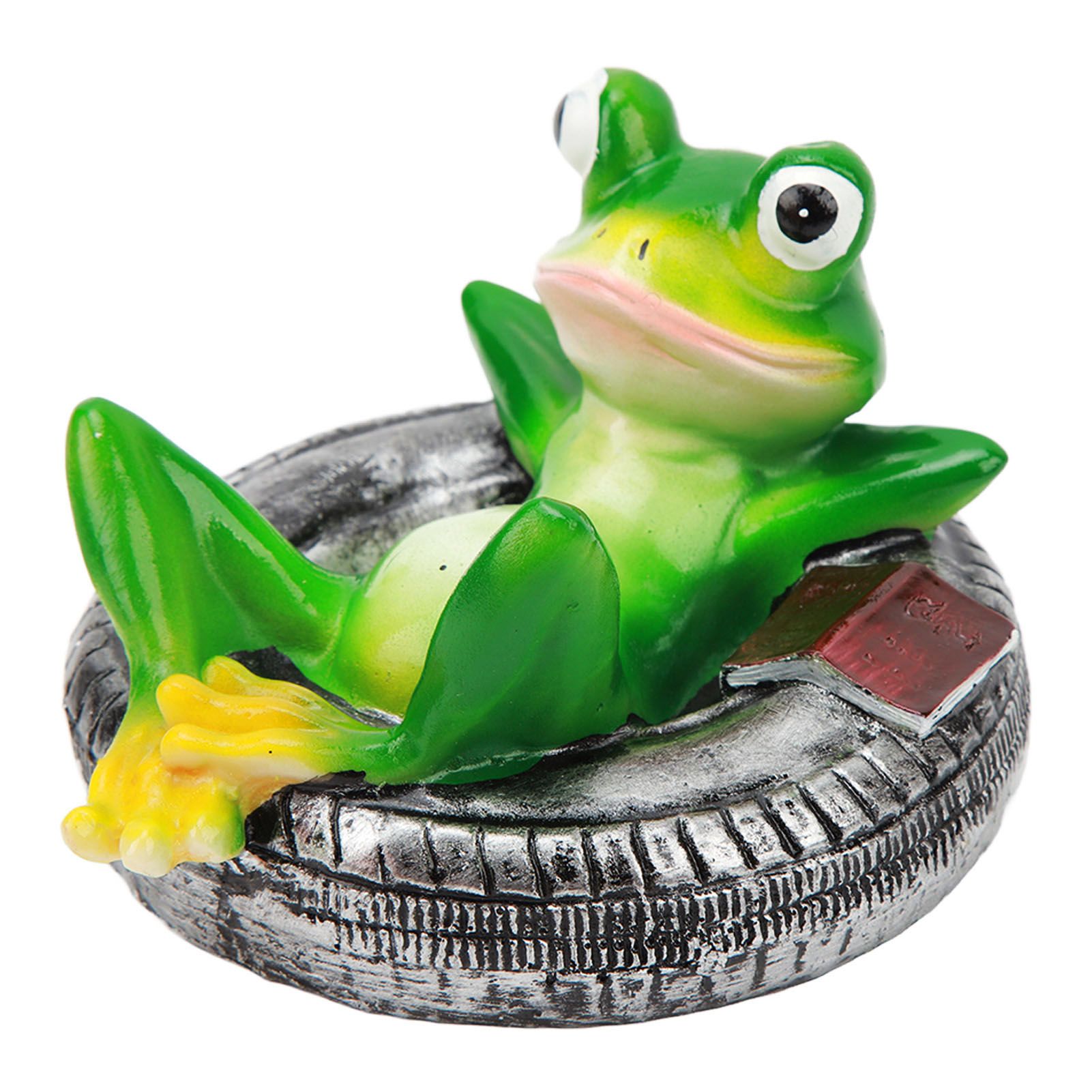 Frog Pond Ornaments Resin Colorfast Easy Float Water Floating Frog Garden view 7