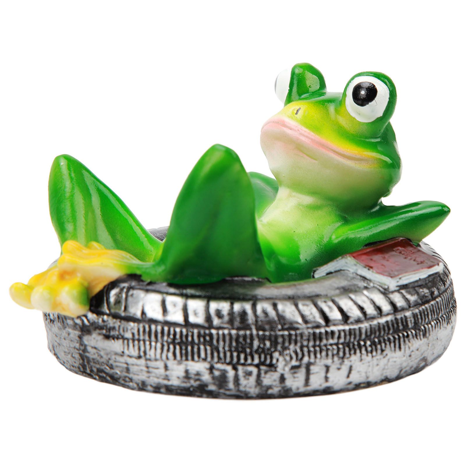 Frog Pond Ornaments Resin Colorfast Easy Float Water Floating Frog Garden view 8