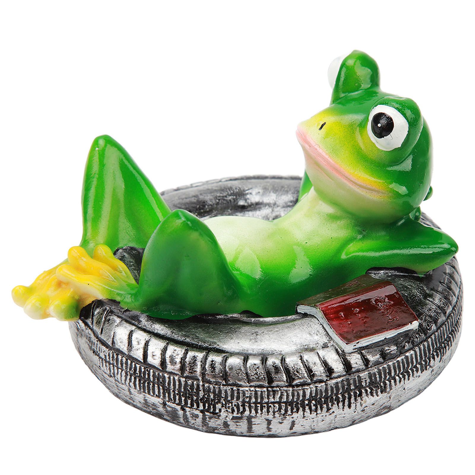 Frog Pond Ornaments Resin Colorfast Easy Float Water Floating Frog Garden view 9