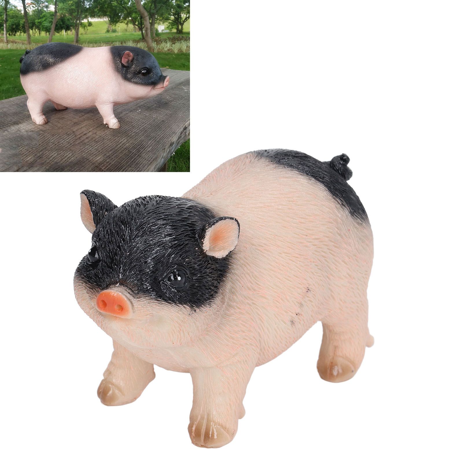 Cute Pig Garden Statue Resin Animals Figurine Outdoor Sculpture Resin Lawn view 11