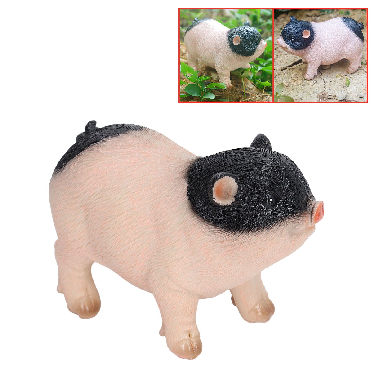 Cute Pig Garden Statue Resin Animals Figurine Outdoor Sculpture Resin Lawn view 12