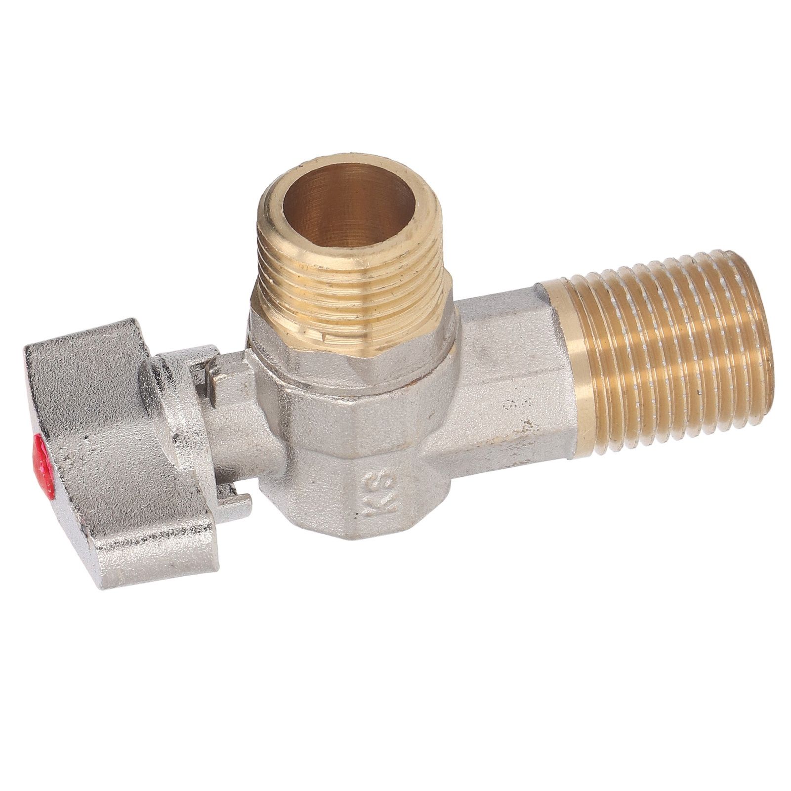G1/2 Thread Brass Triangle Valve Large Flow Cold Hot Water Angle Stop Valve view 2
