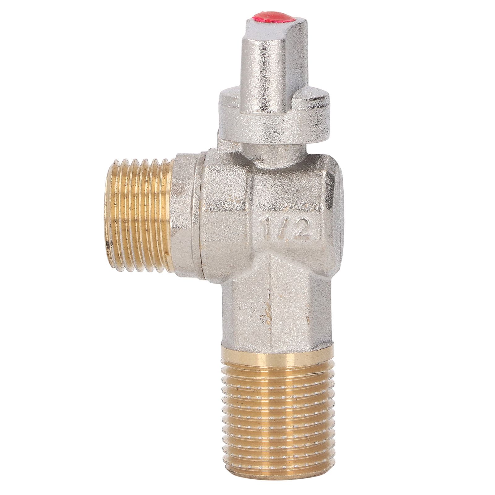 G1/2 Thread Brass Triangle Valve Large Flow Cold Hot Water Angle Stop Valve view 7