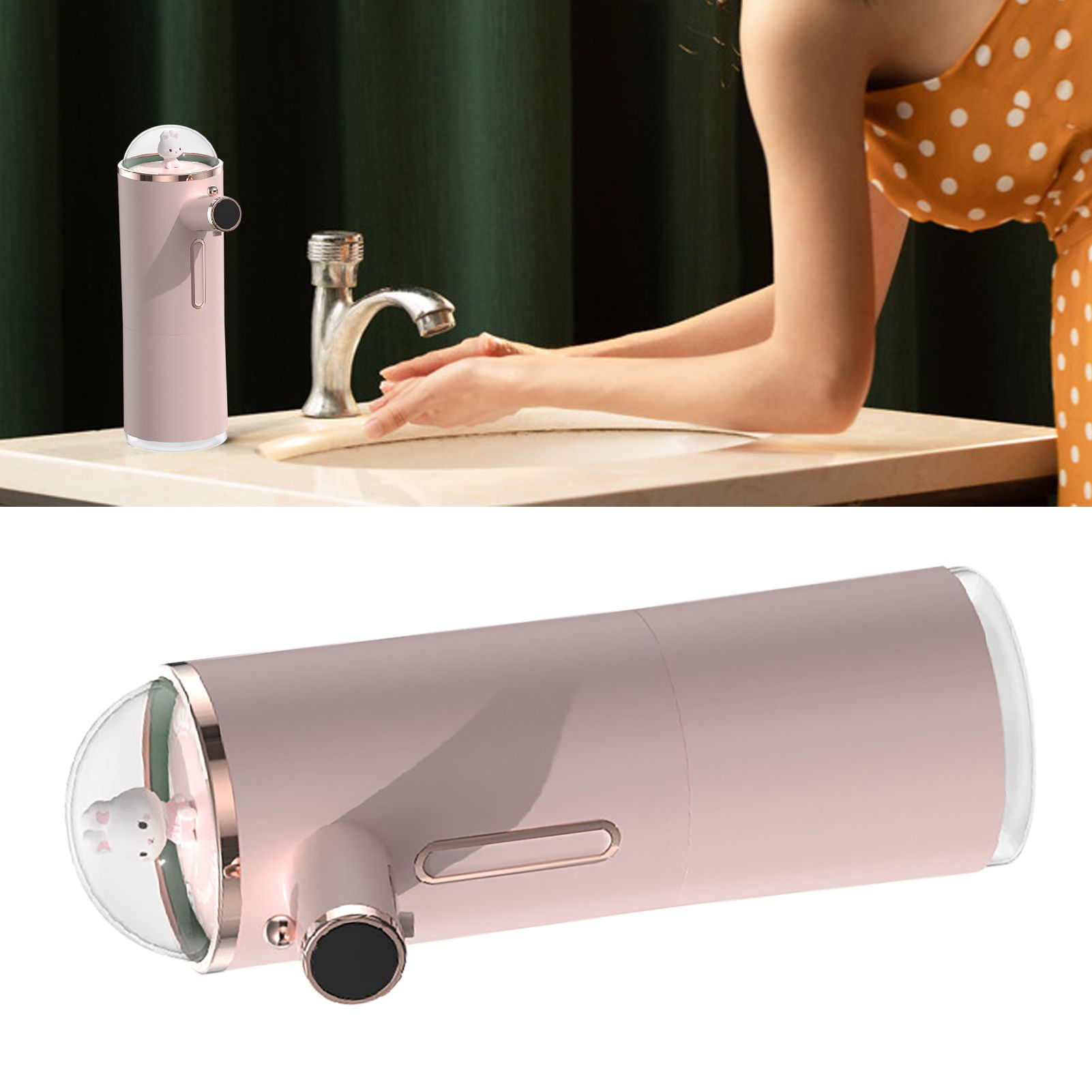 Automatic Foam Soap Dispenser Cute Intelligent Infrared Sensor Waterproof view 5