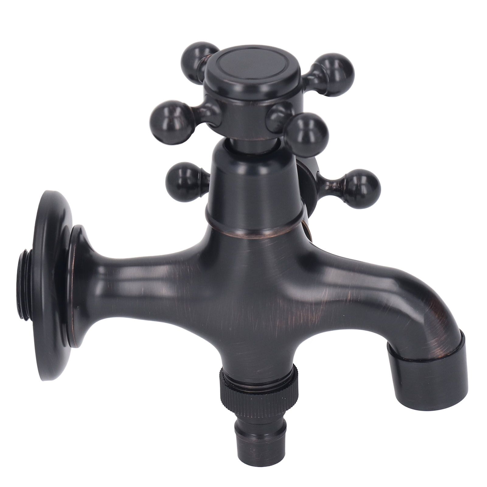 All Copper Wall Mount Faucet European Retro Cold Hot Faucet Home Toilet Basin Tap view 6