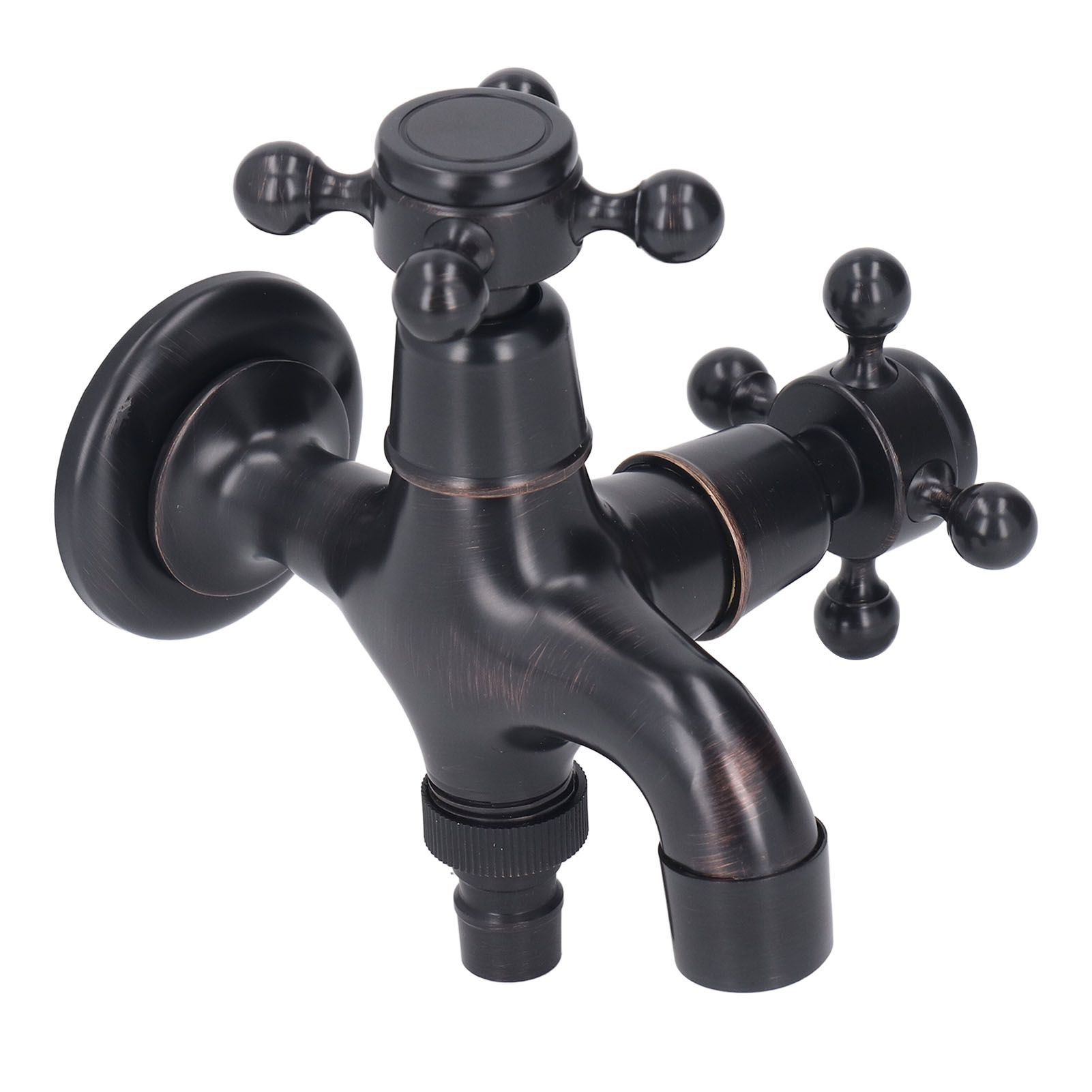 All Copper Wall Mount Faucet European Retro Cold Hot Faucet Home Toilet Basin Tap view 7