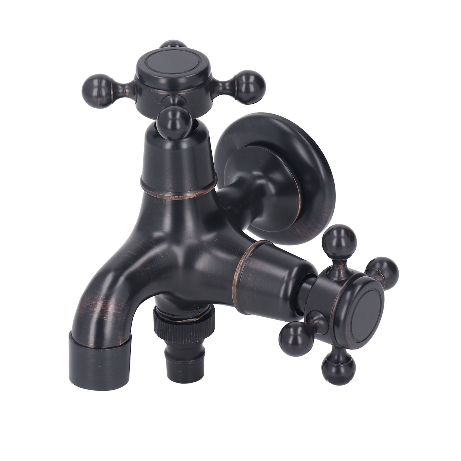 All Copper Wall Mount Faucet European Retro Cold Hot Faucet Home Toilet Basin Tap view 9