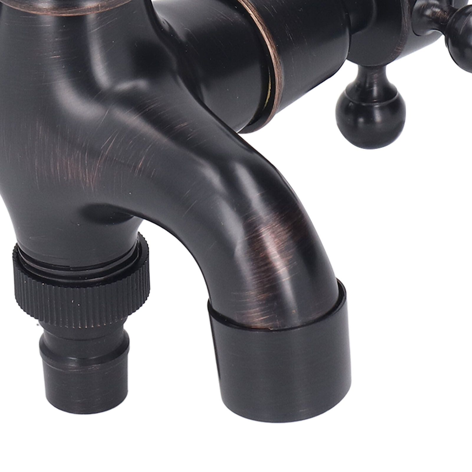All Copper Wall Mount Faucet European Retro Cold Hot Faucet Home Toilet Basin Tap view 15