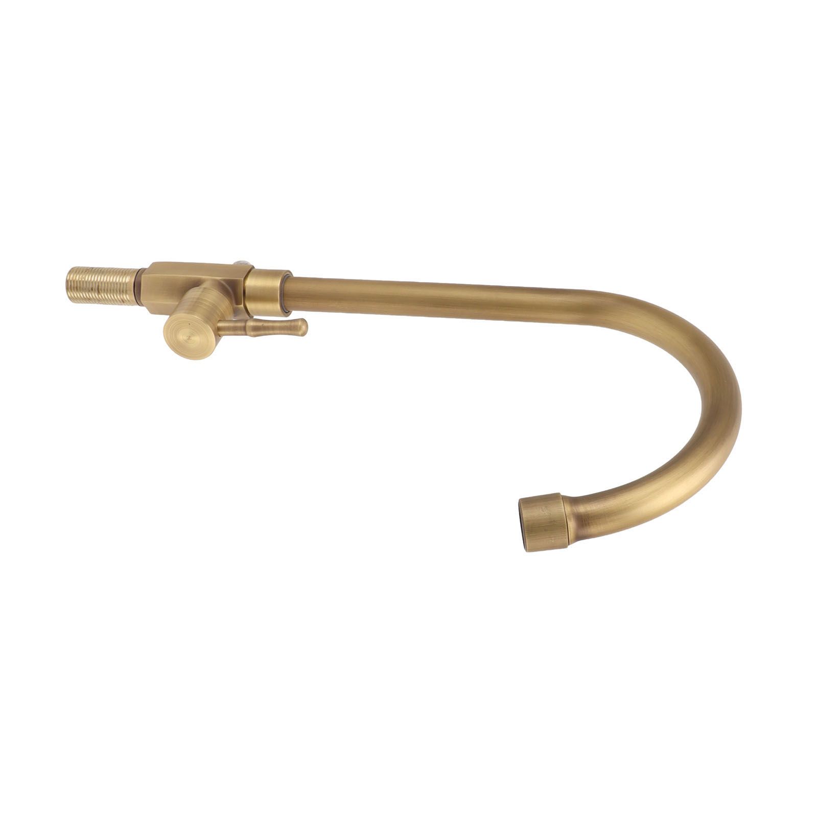 Antique Brass Bathroom Sink Faucet Single Handle Vanity Tap Splash Proof view 9