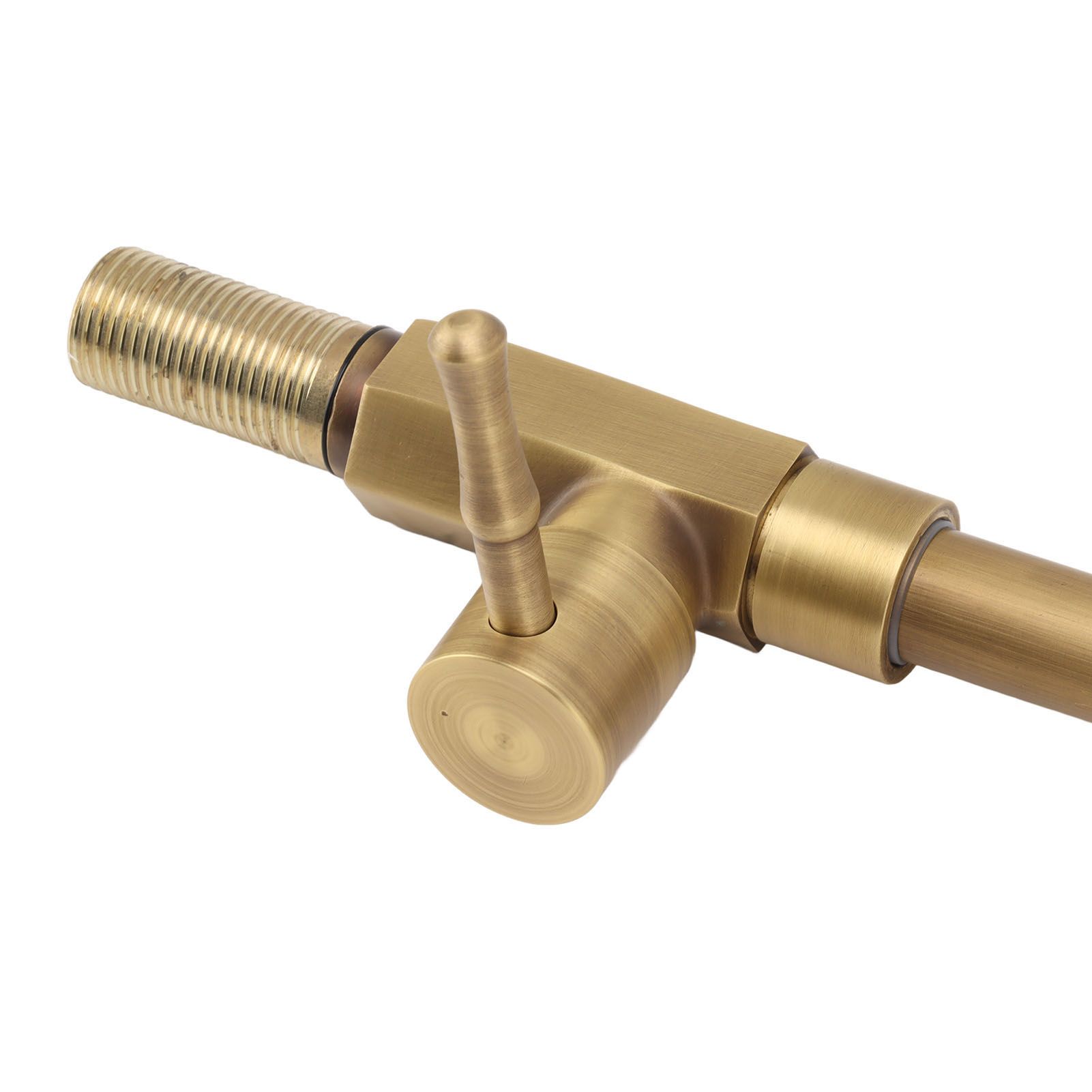 Antique Brass Bathroom Sink Faucet Single Handle Vanity Tap Splash Proof view 13