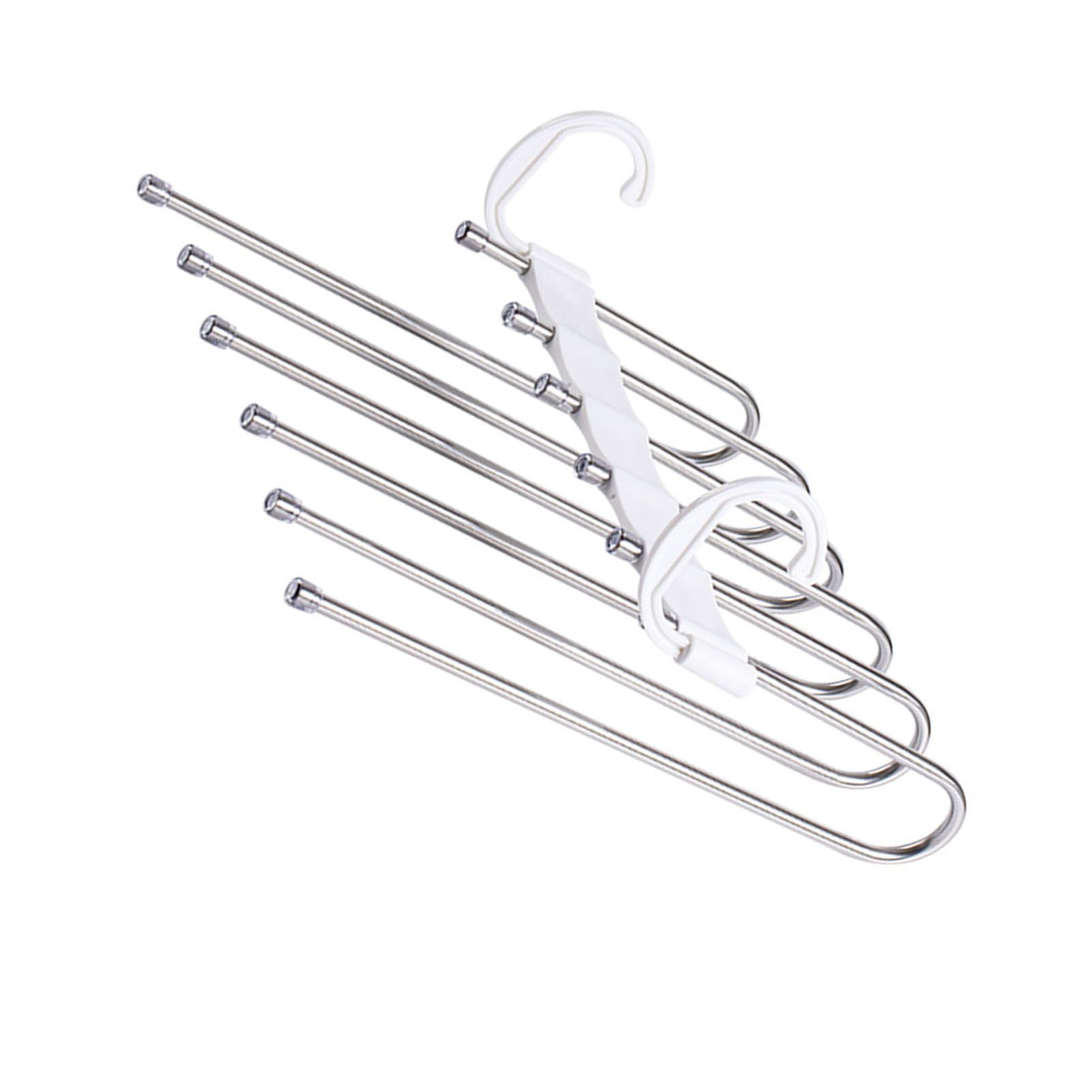 White Foldable Pants Rack Hanger Multifunctional Multi Layer Pants Folding view 3