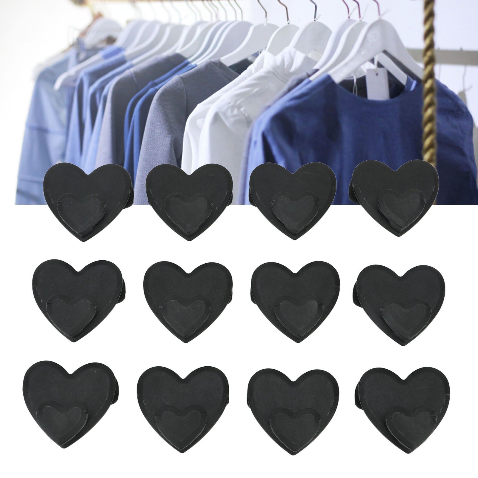 12pcs Clothes Hanger Connector Hooks Hanger Connecting Hooks Multifunctional view 12