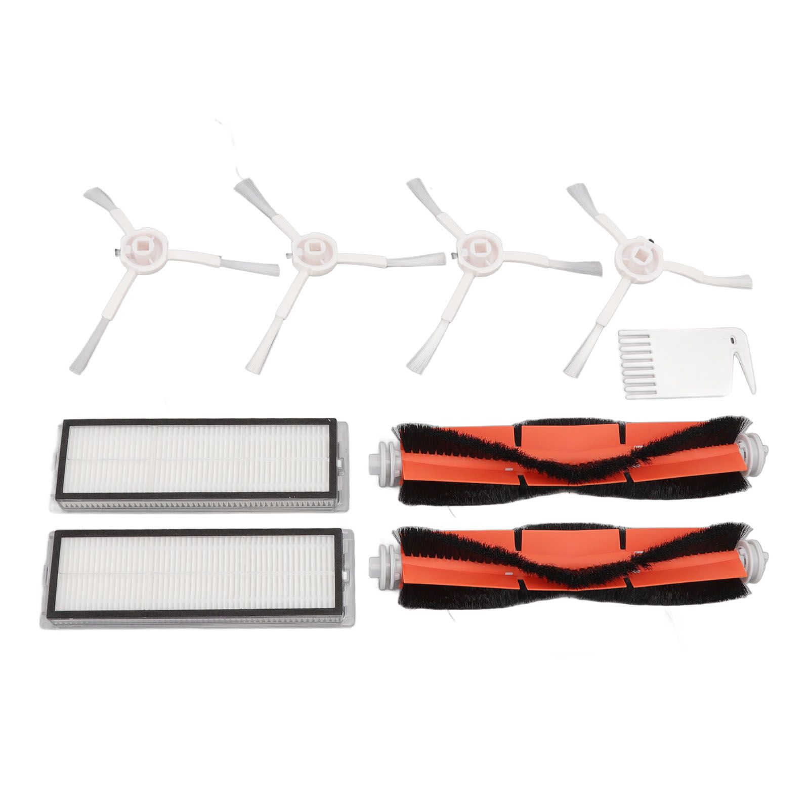 Brush Filters White Flat Comb Kit for Mijia 1C for F9 for Mi Robot Vacuum Mop view 2