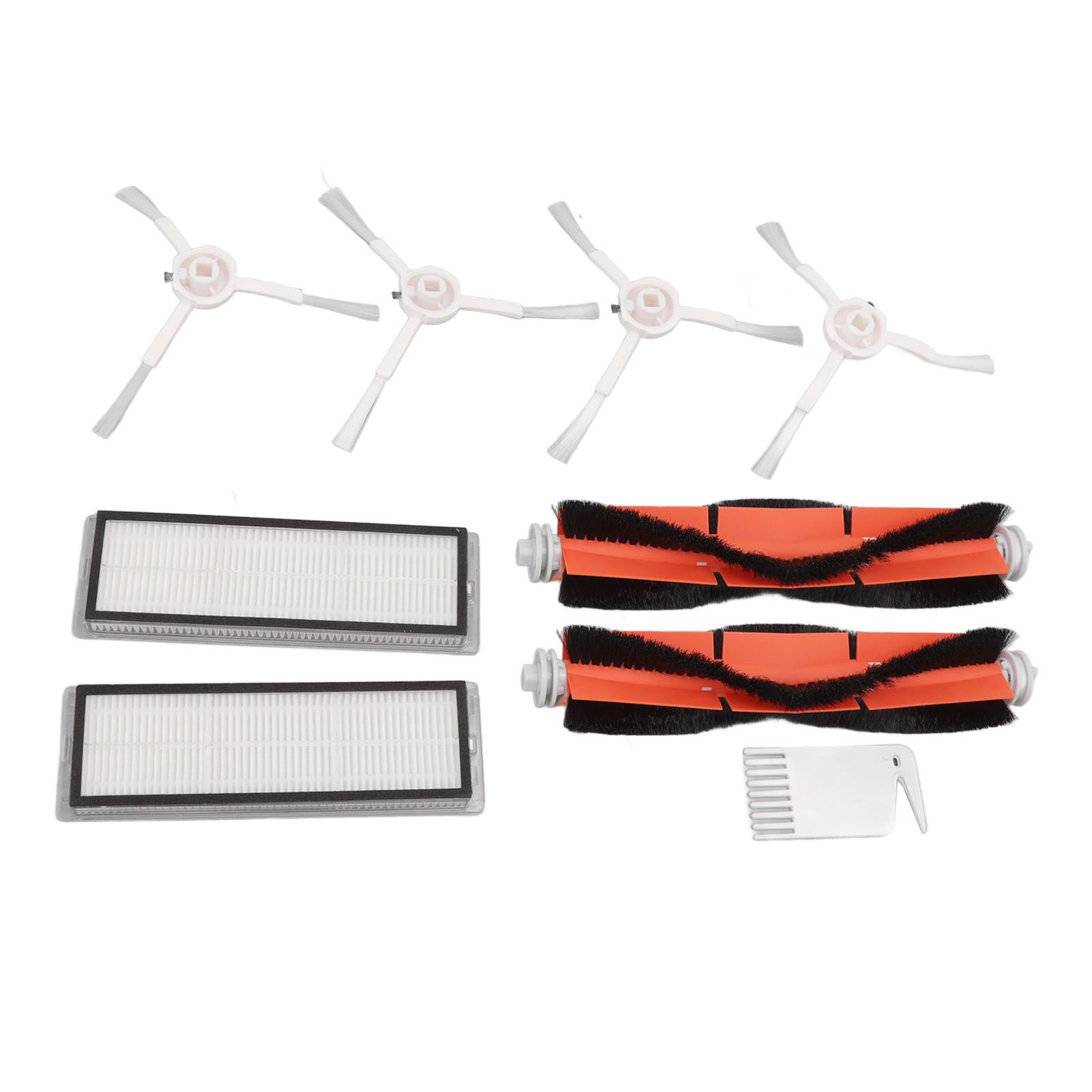 Brush Filters White Flat Comb Kit for Mijia 1C for F9 for Mi Robot Vacuum Mop view 3