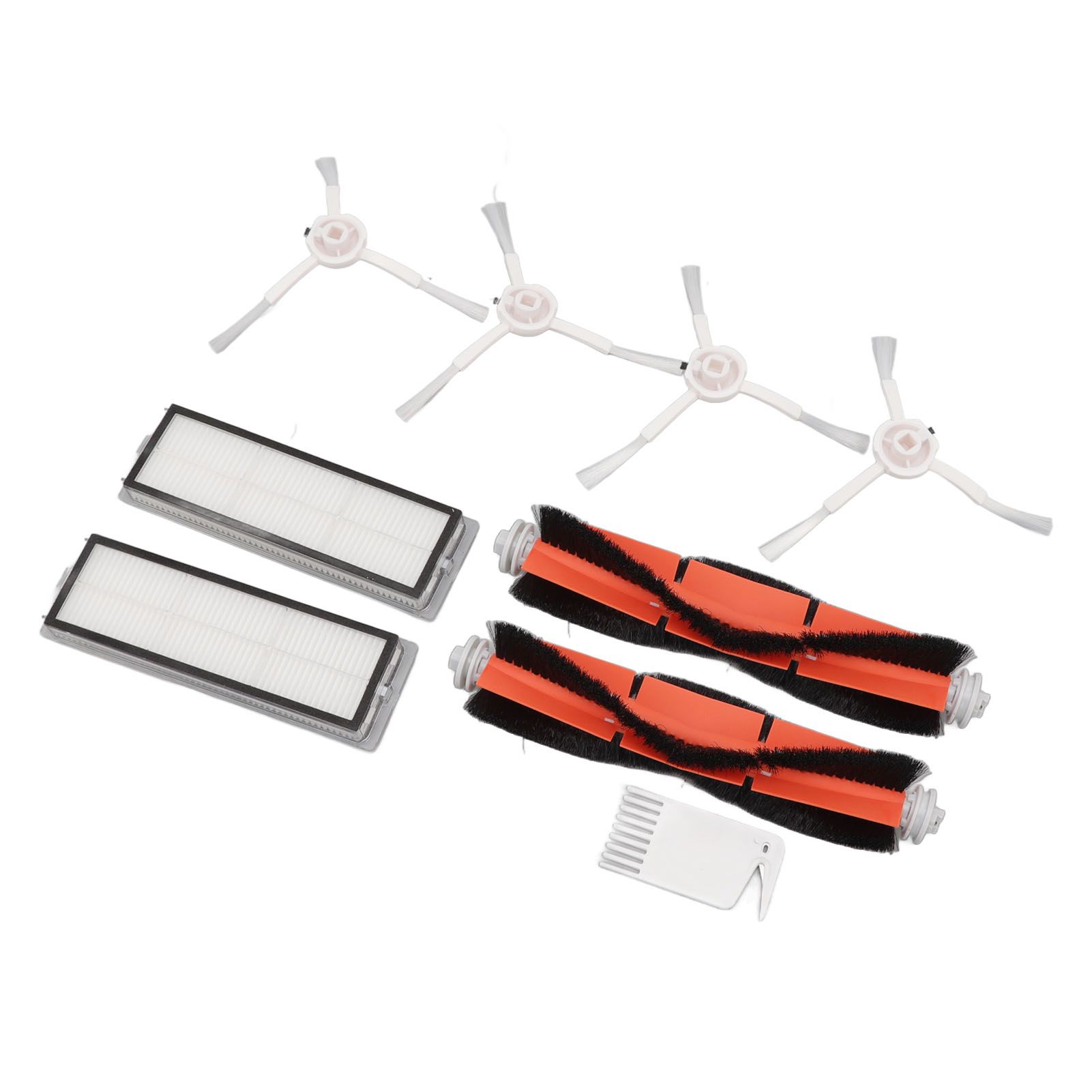 Brush Filters White Flat Comb Kit for Mijia 1C for F9 for Mi Robot Vacuum Mop view 5