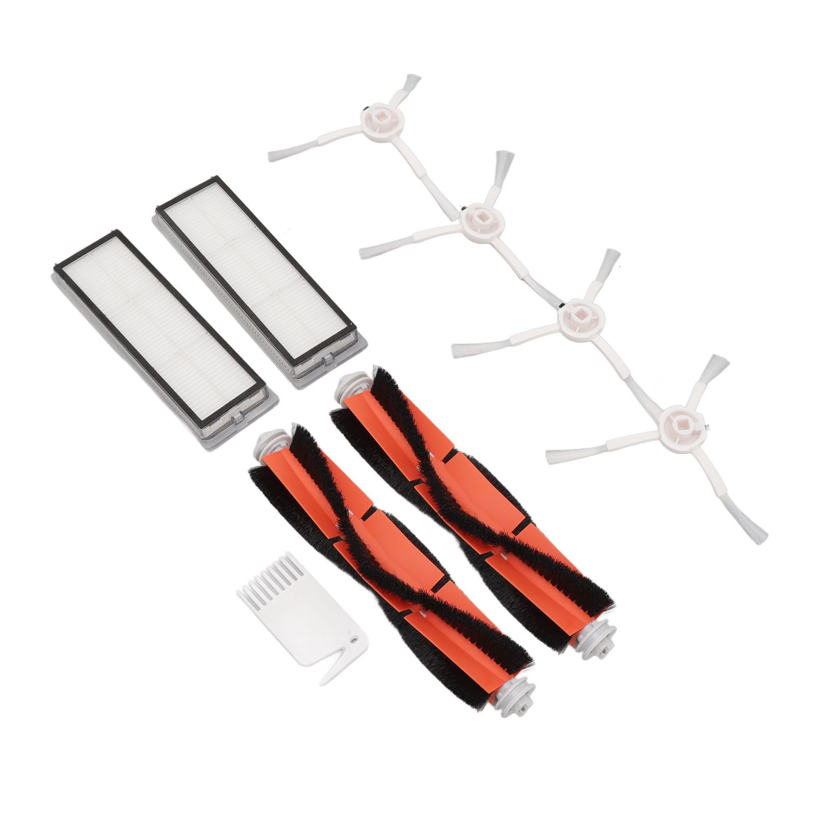 Brush Filters White Flat Comb Kit for Mijia 1C for F9 for Mi Robot Vacuum Mop view 6