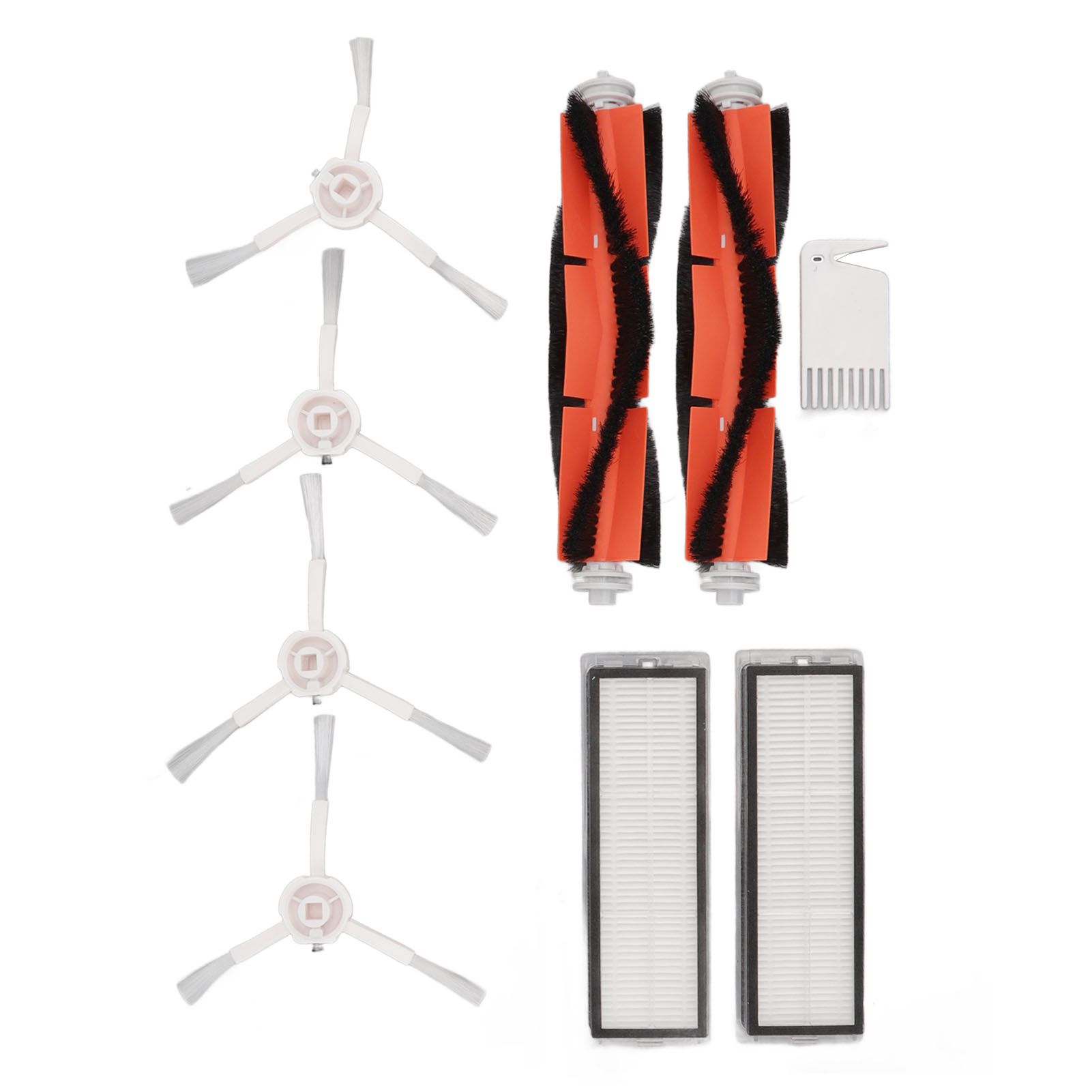 Brush Filters White Flat Comb Kit for Mijia 1C for F9 for Mi Robot Vacuum Mop view 8