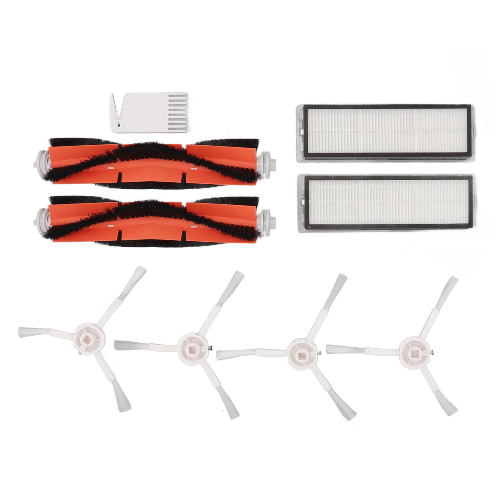 Brush Filters White Flat Comb Kit for Mijia 1C for F9 for Mi Robot Vacuum Mop view 9