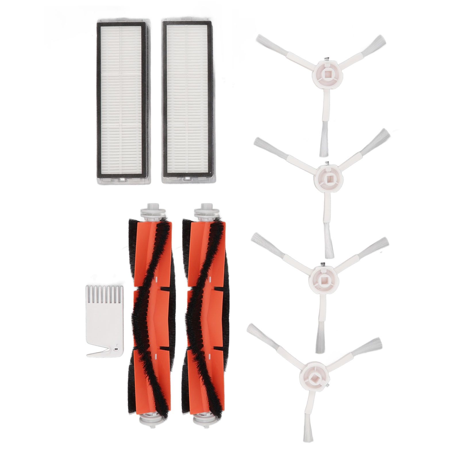 Brush Filters White Flat Comb Kit for Mijia 1C for F9 for Mi Robot Vacuum Mop view 10