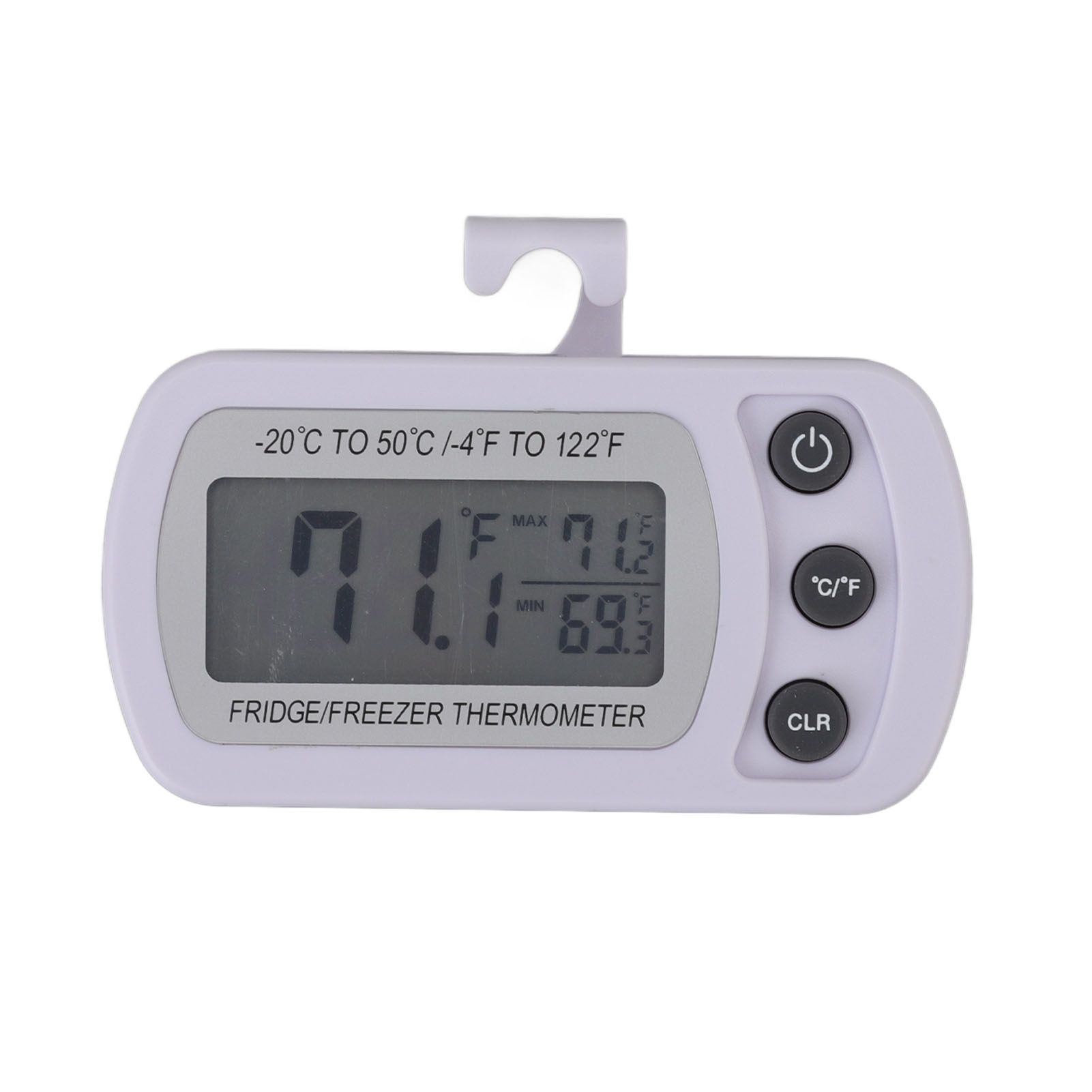 Refrigerator Thermometer Memory Function ABS Body White °C °F Switched Small