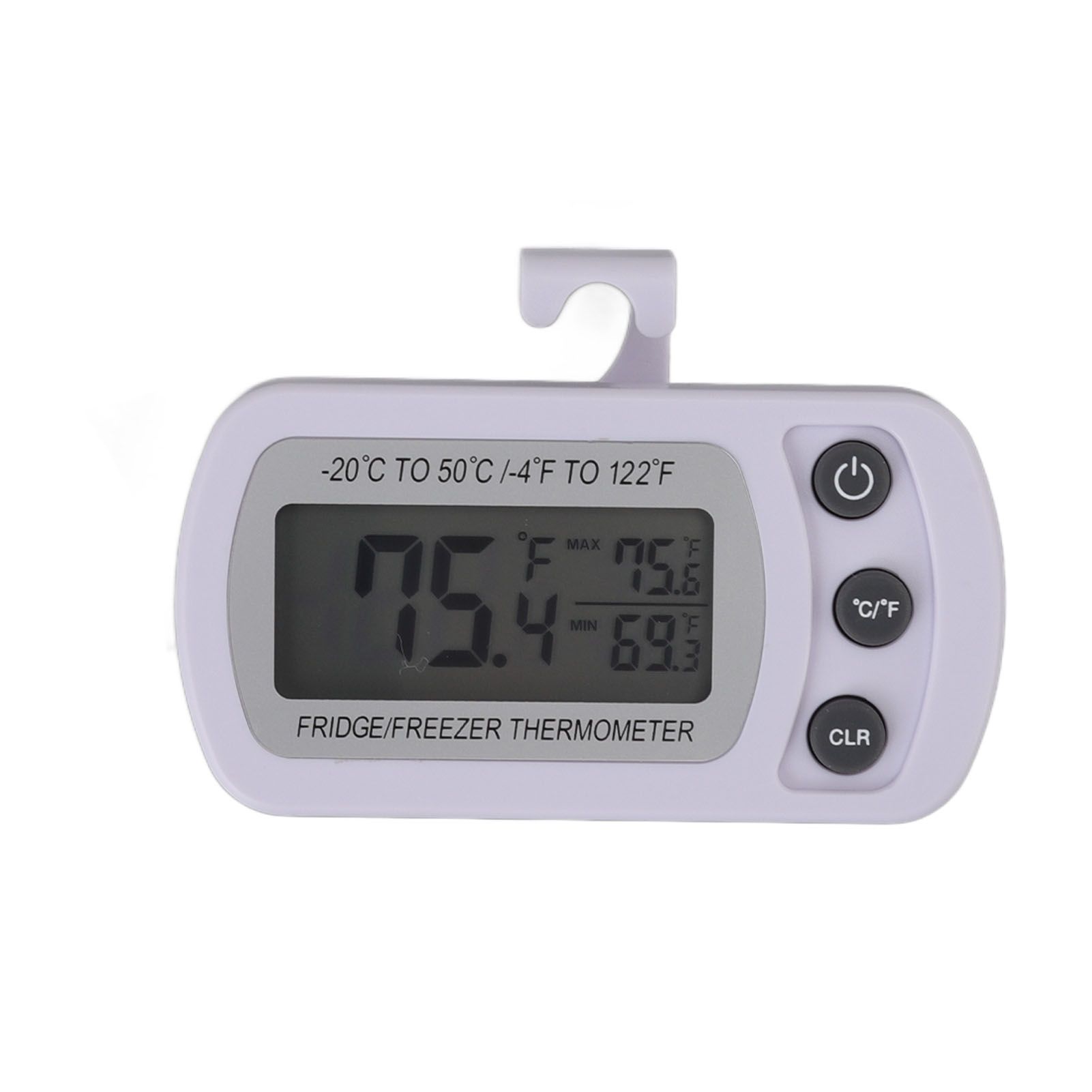 Refrigerator Thermometer Memory Function ABS Body White °C °F Switched Small view 2