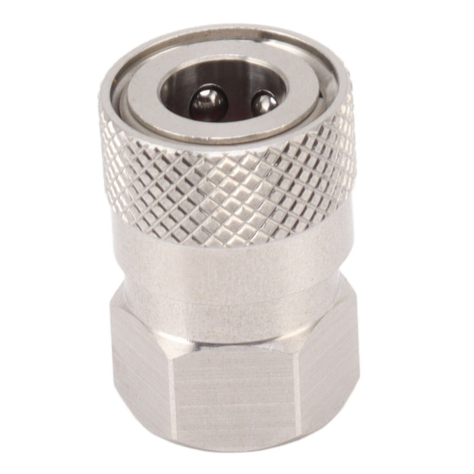 CO2 Refill Connector 304 Stainless Steel Gas Filling Adapter 1/8NPT Female view 2