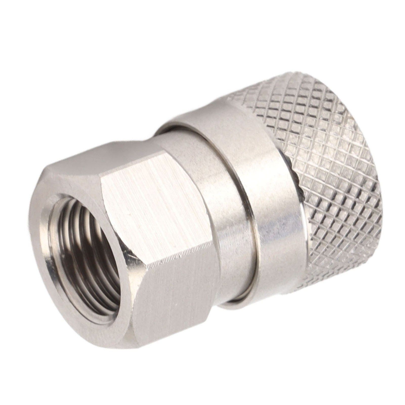 CO2 Refill Connector 304 Stainless Steel Gas Filling Adapter 1/8NPT Female view 9