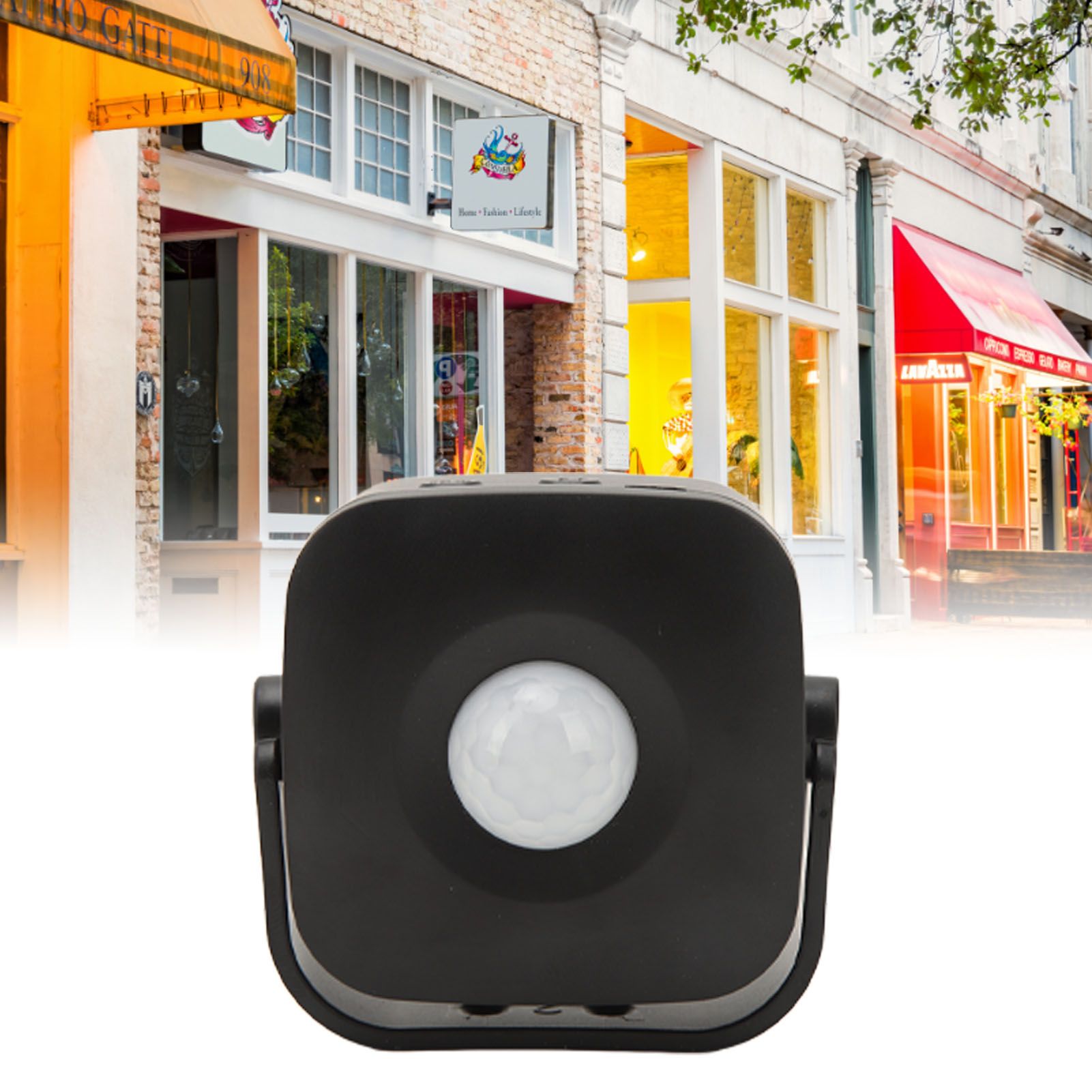 Entrance Welcome Doorbell Infrared Motion Sensor Alarm Detector Audio Player view 12