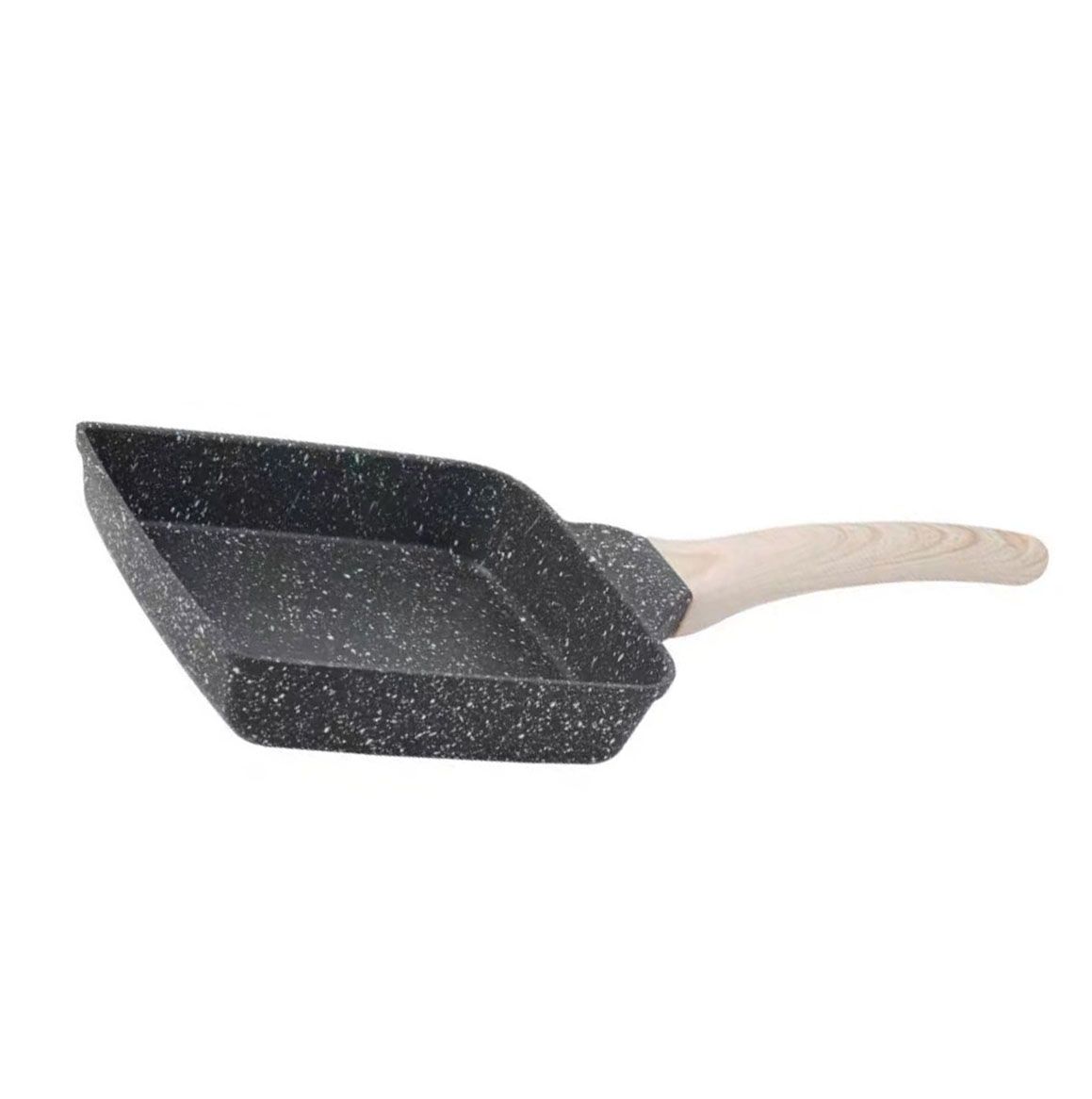 Frying Pan Aluminium Fast Conduction 3 Layers Thickened Wooden Handle Cooking view 3