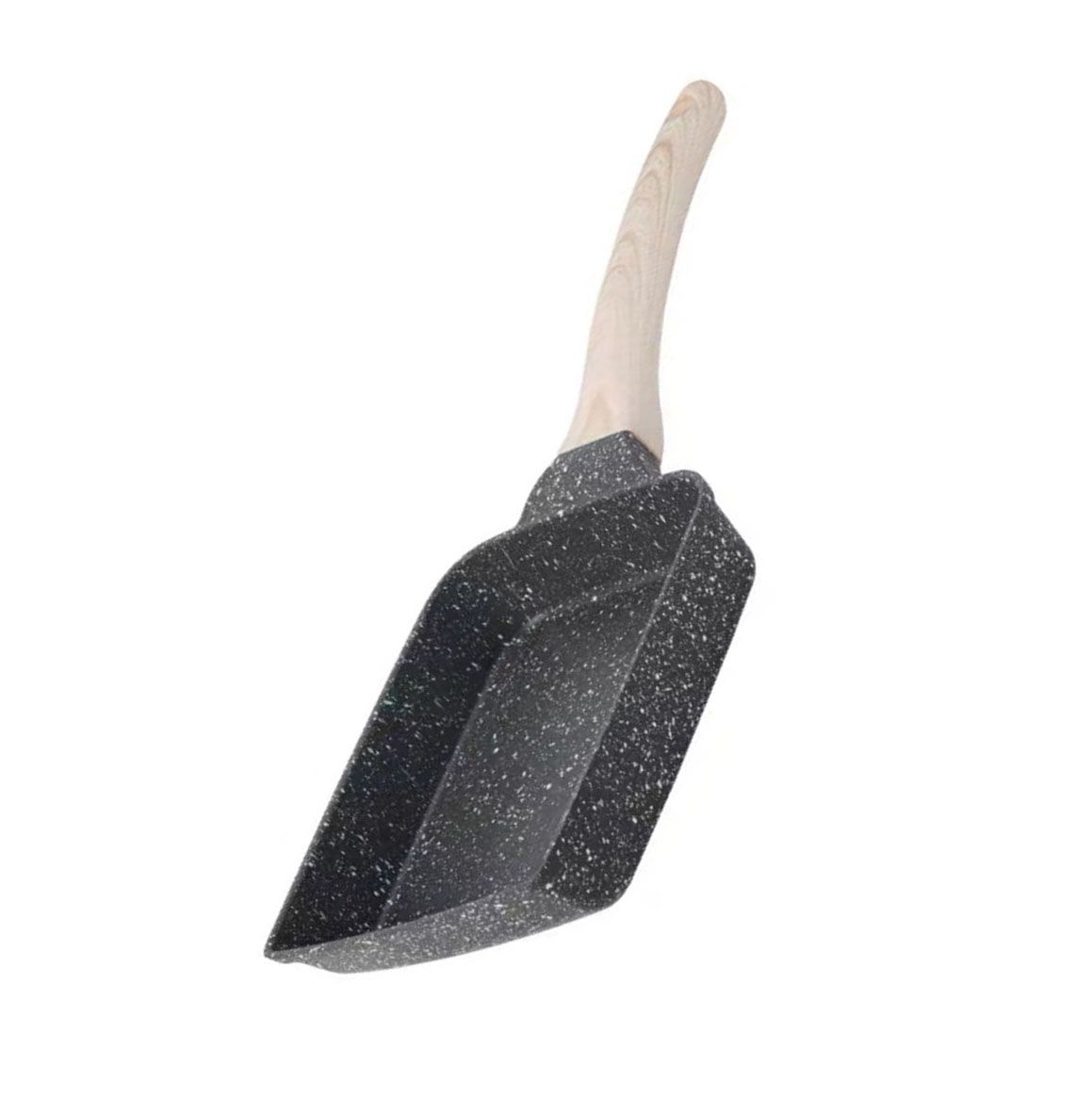 Frying Pan Aluminium Fast Conduction 3 Layers Thickened Wooden Handle Cooking view 4