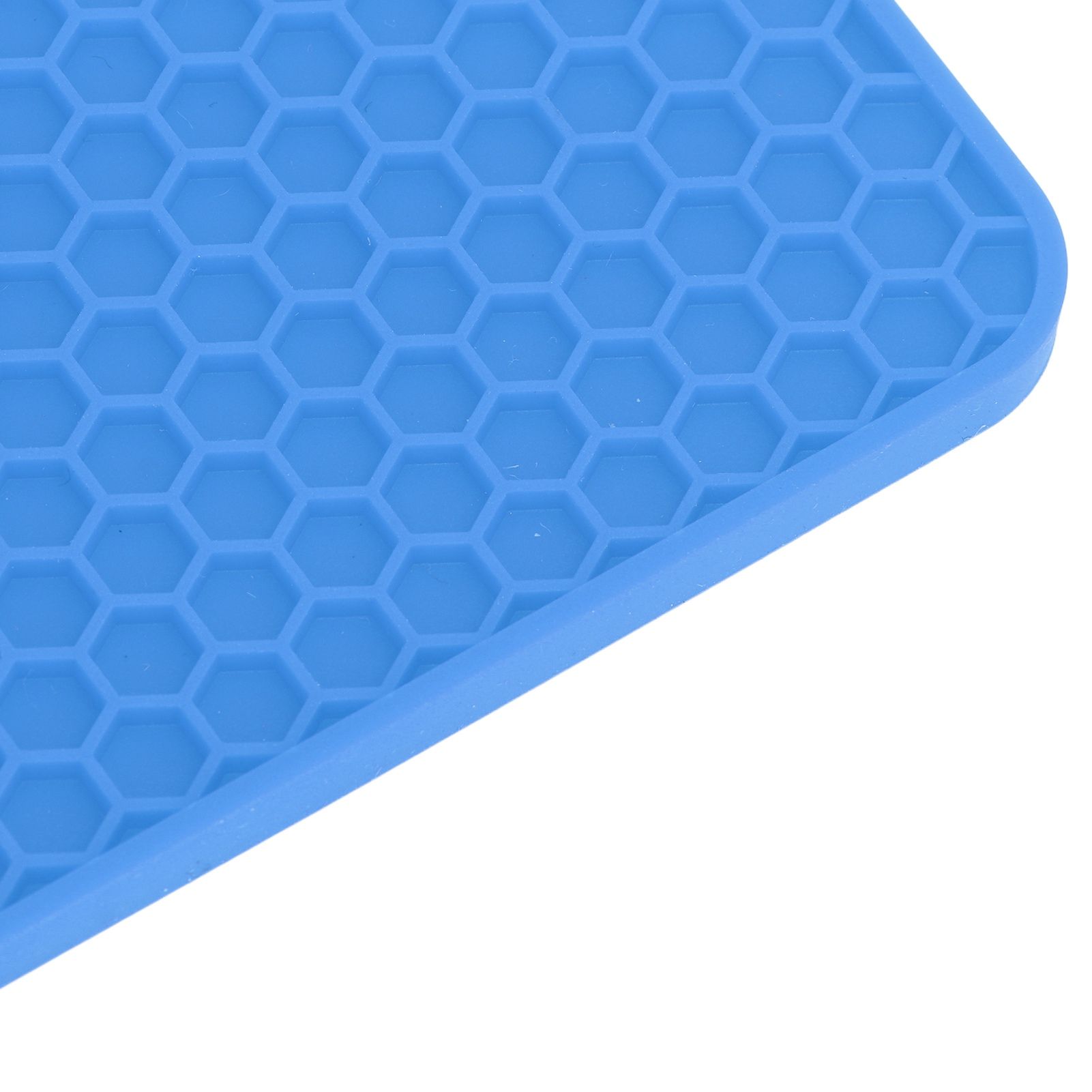 5Pcs Silicone Trivet Mat Square Round Honeycomb Hot Pad Non Slip Heat view 13