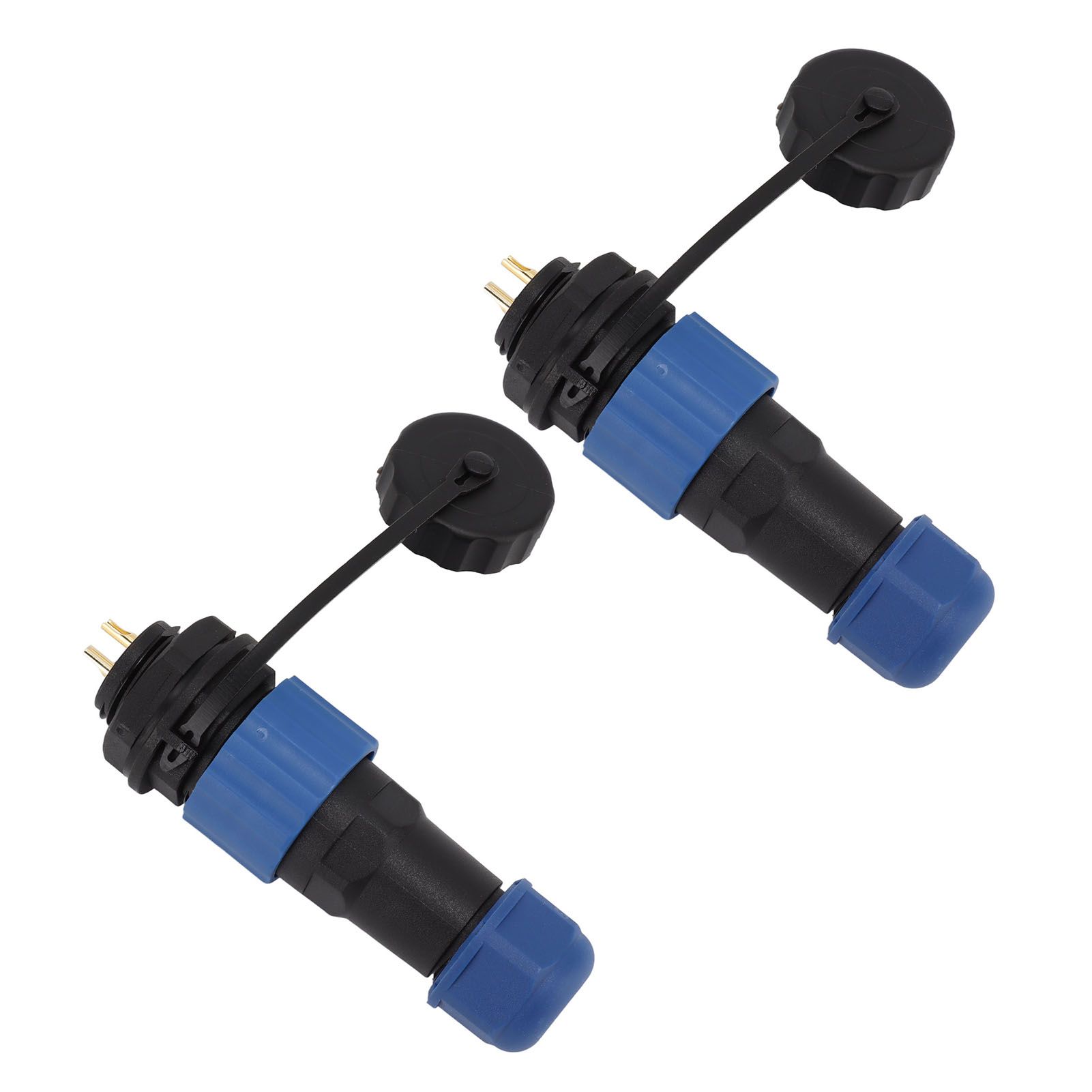 2Pcs SD16 IP68 Waterproof Aviation Connector SD16 Female Plug Male Socket G3/8 view 2